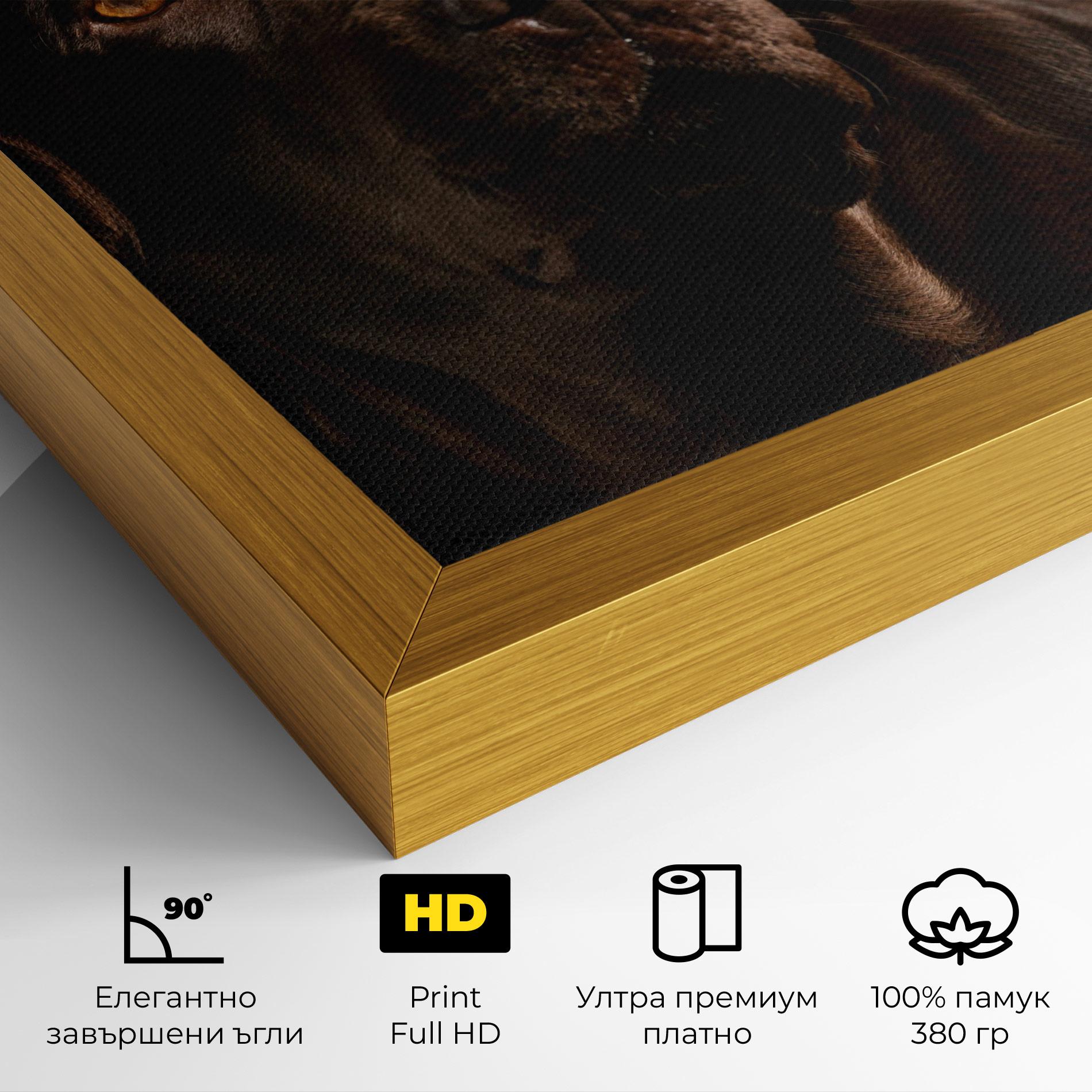 Картина на платно Brown Labrador mockup 4