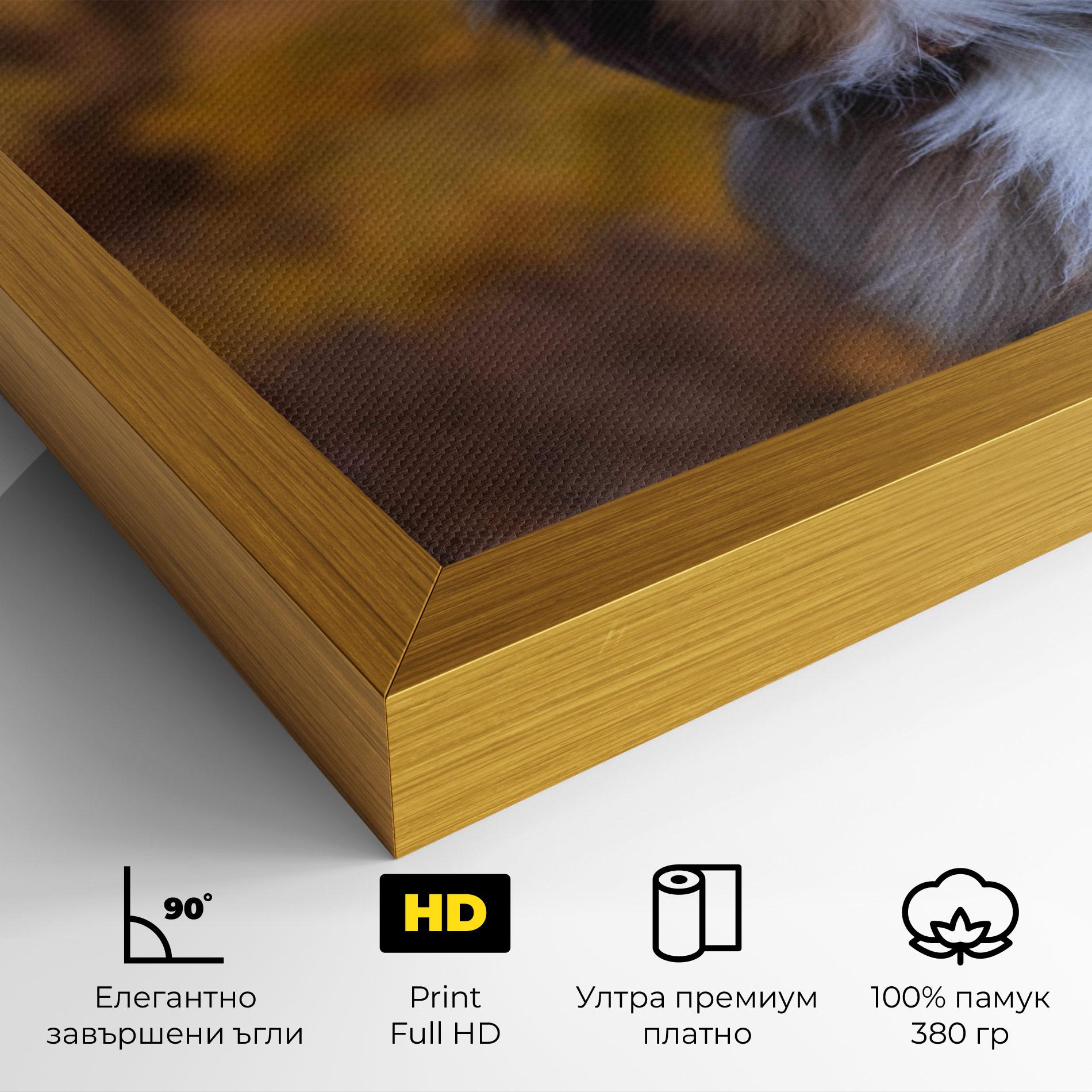 Картина на платно Coffee Brown Dog mockup 4