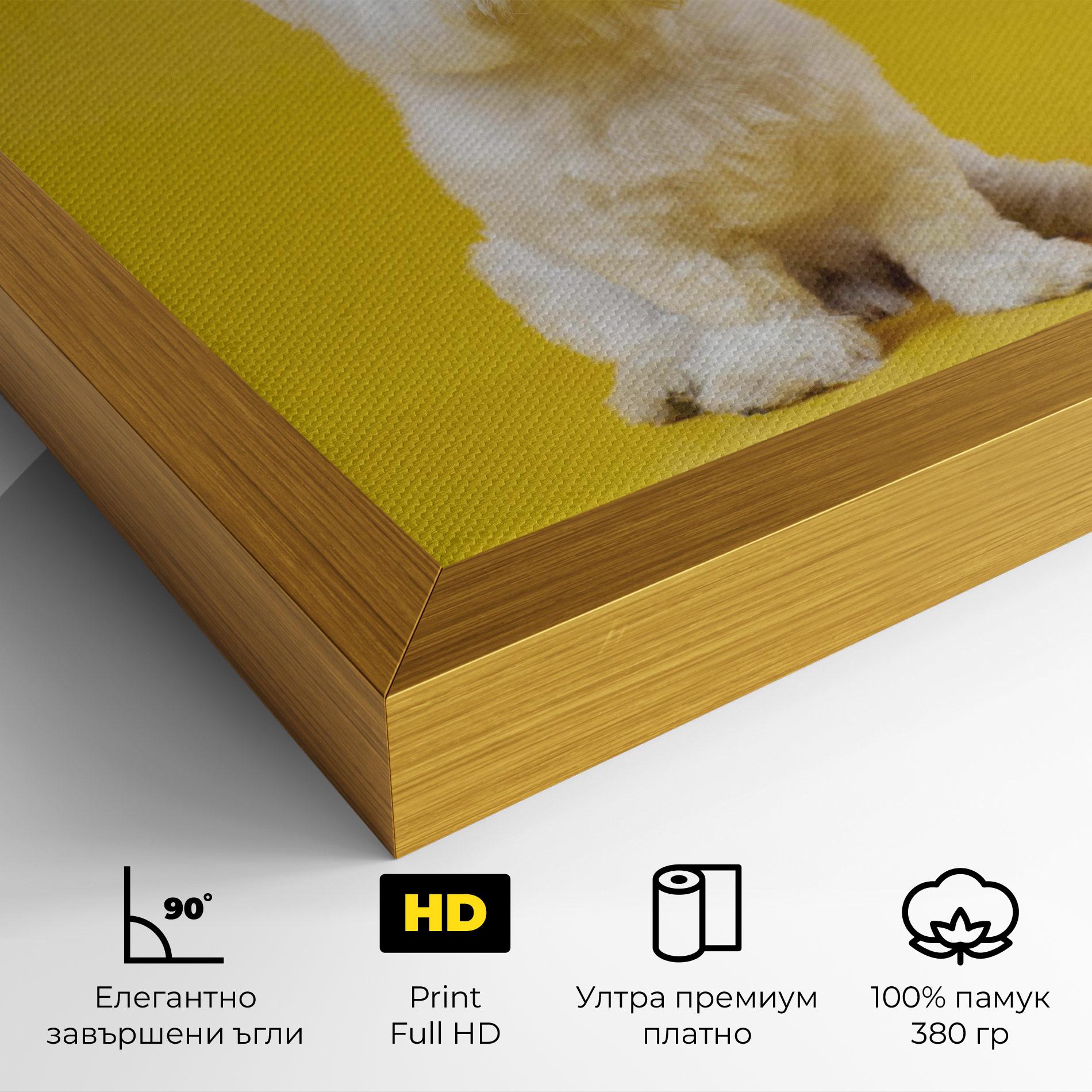 Картина на платно Cute Little Dog mockup 4