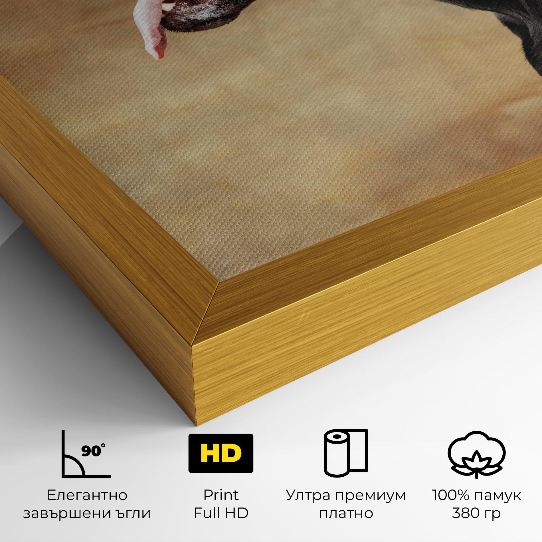 Картина на платно Doberman Pinscher mockup 4