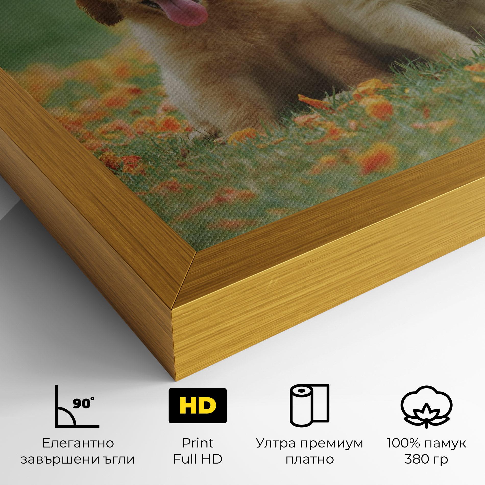 Картина на платно Happy Dogs mockup 4