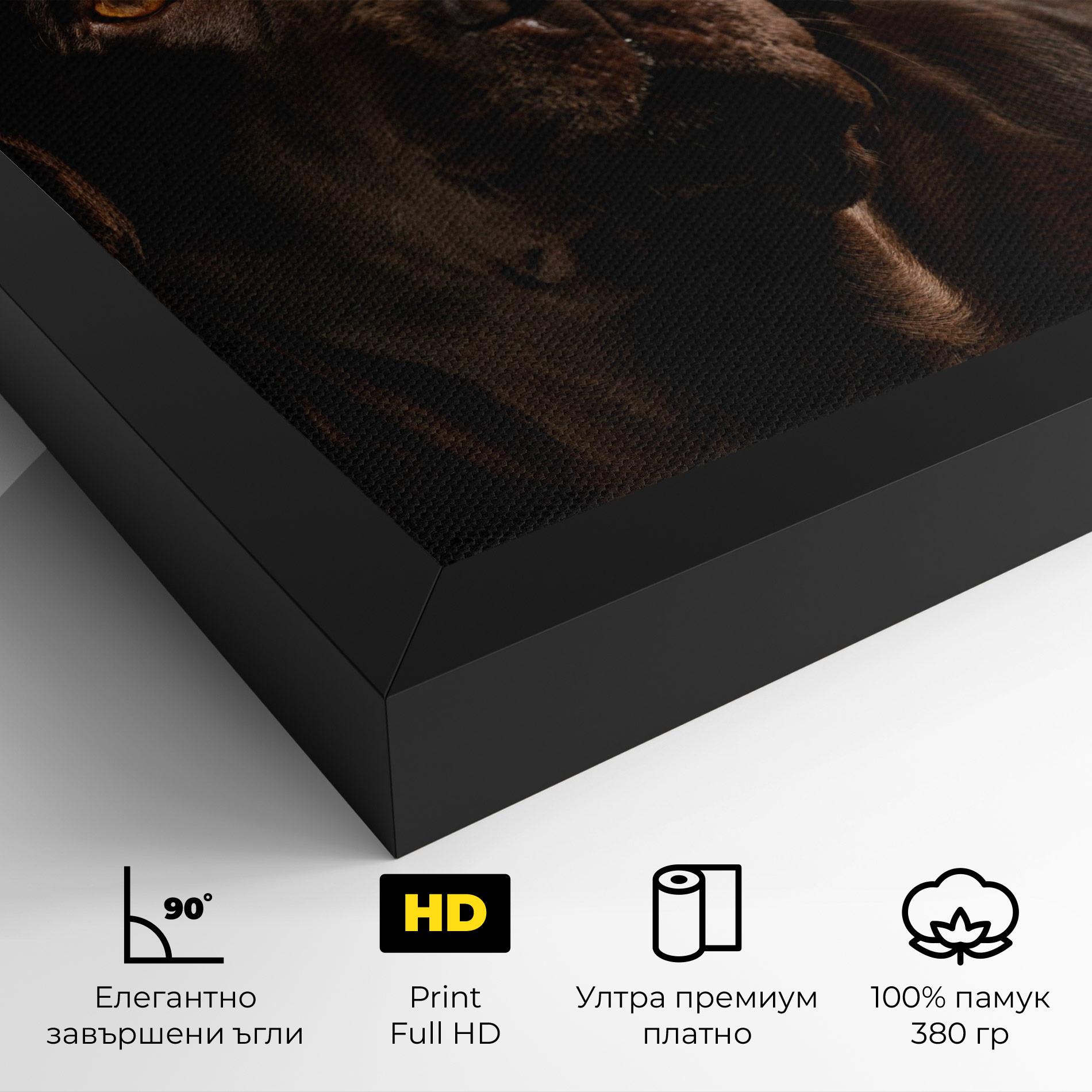 Картина на платно Brown Labrador mockup 4