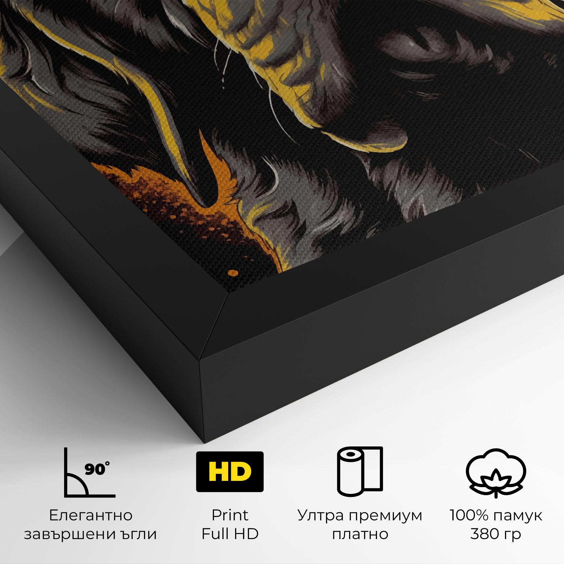 Картина на платно Coolest Dog mockup 4