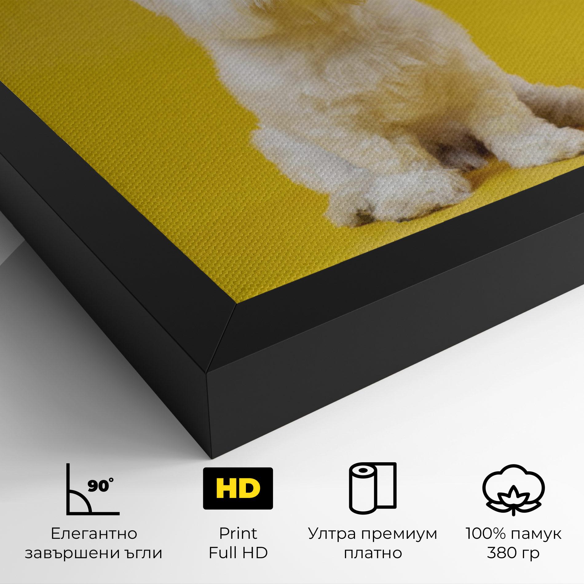 Картина на платно Cute Little Dog mockup 4