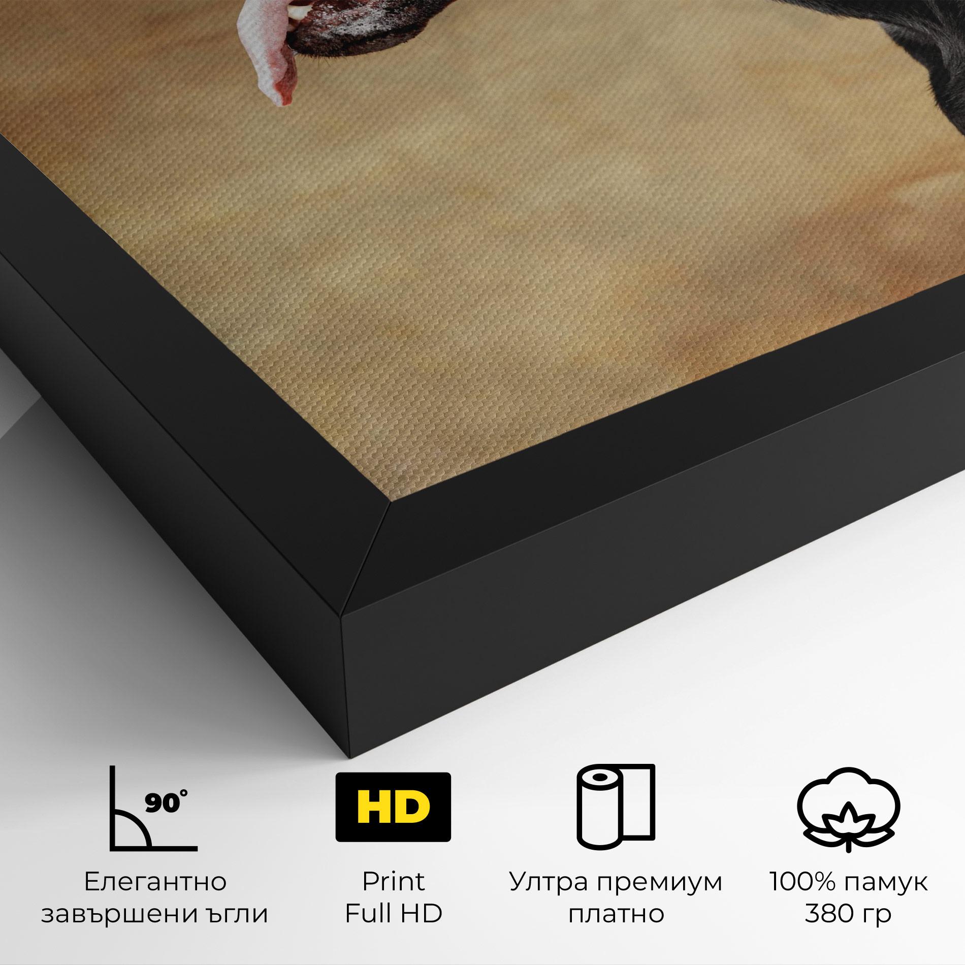 Картина на платно Doberman Pinscher mockup 4