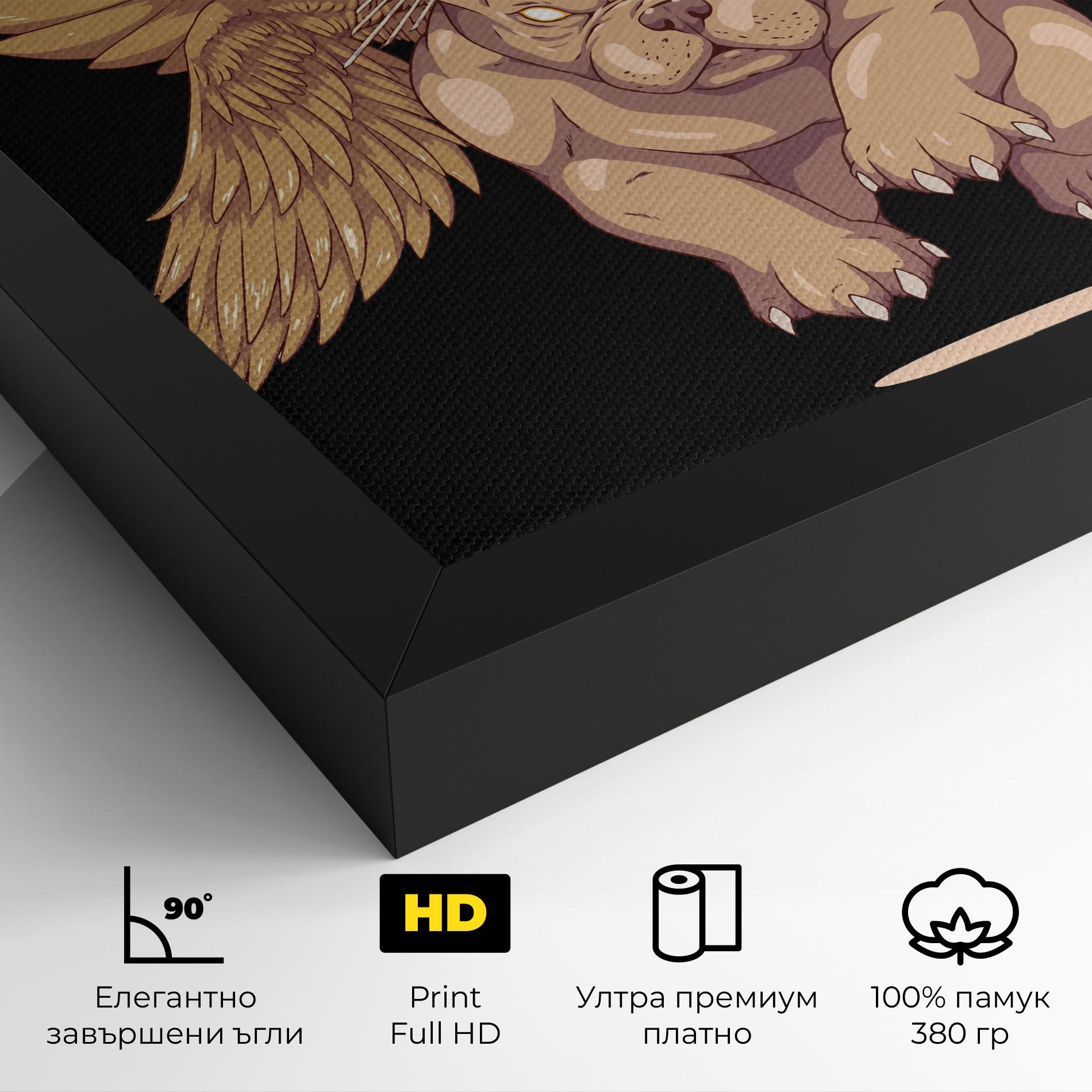 Картина на платно Doggo mockup 4