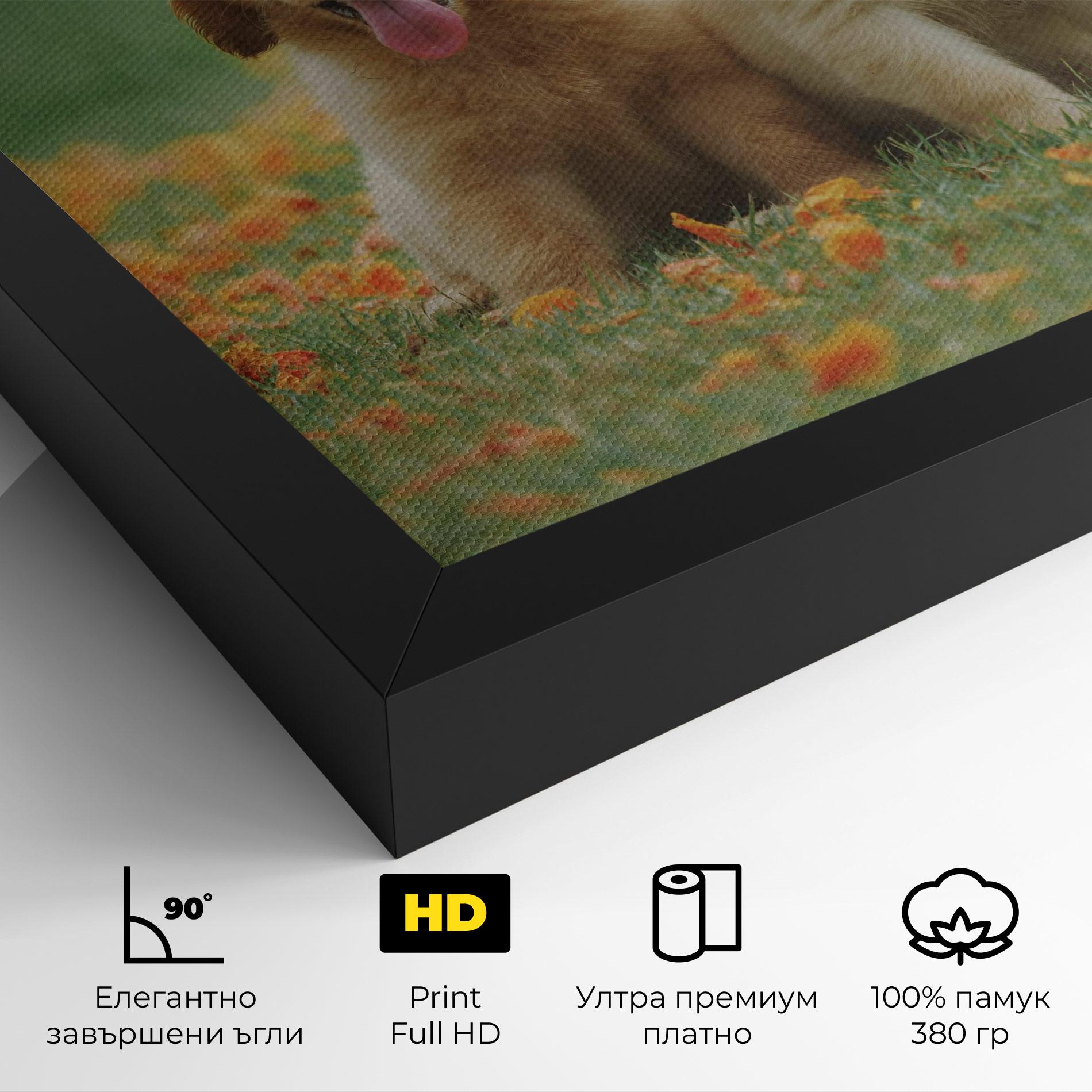 Картина на платно Happy Dogs mockup 4