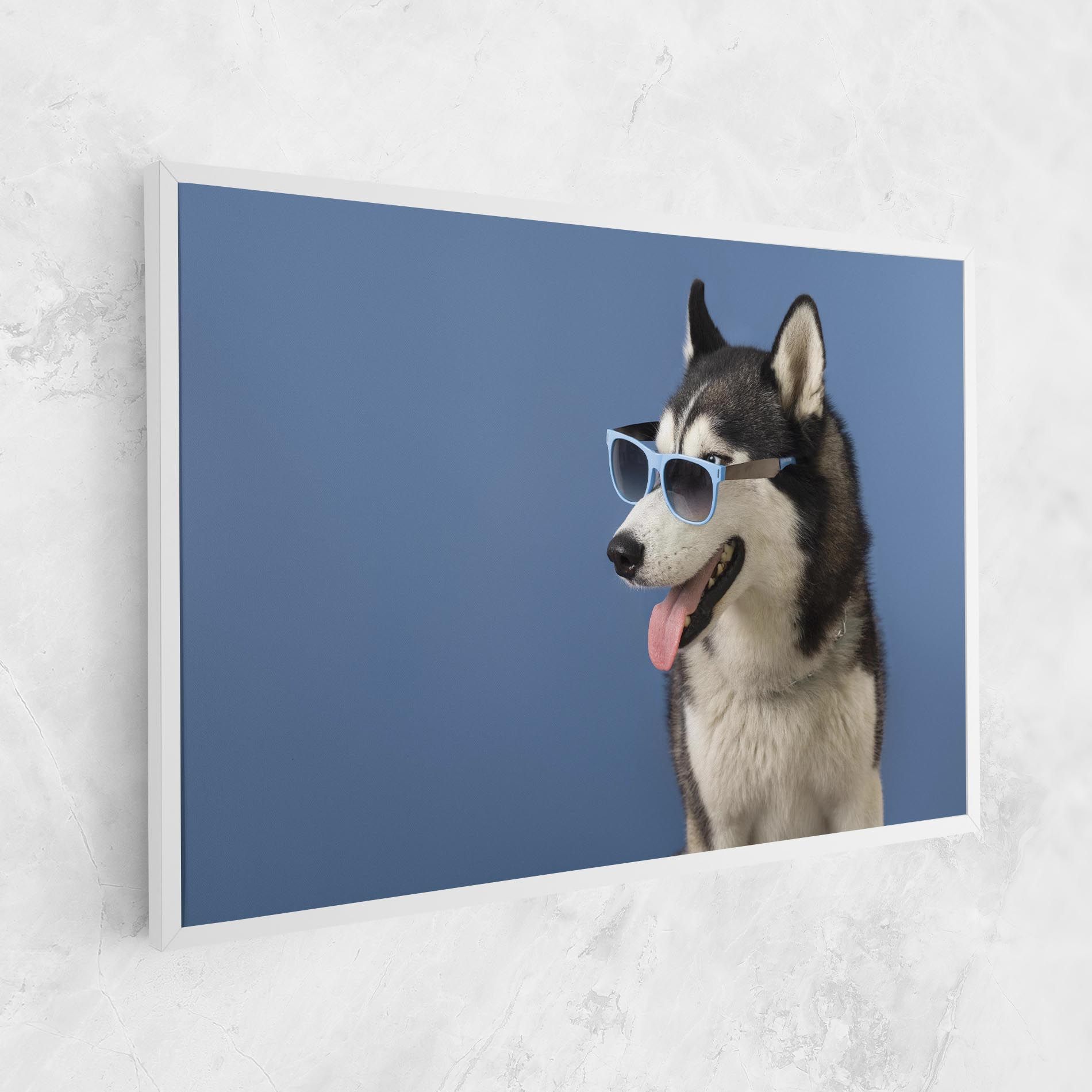 Blue Glasses Dog mockup 1