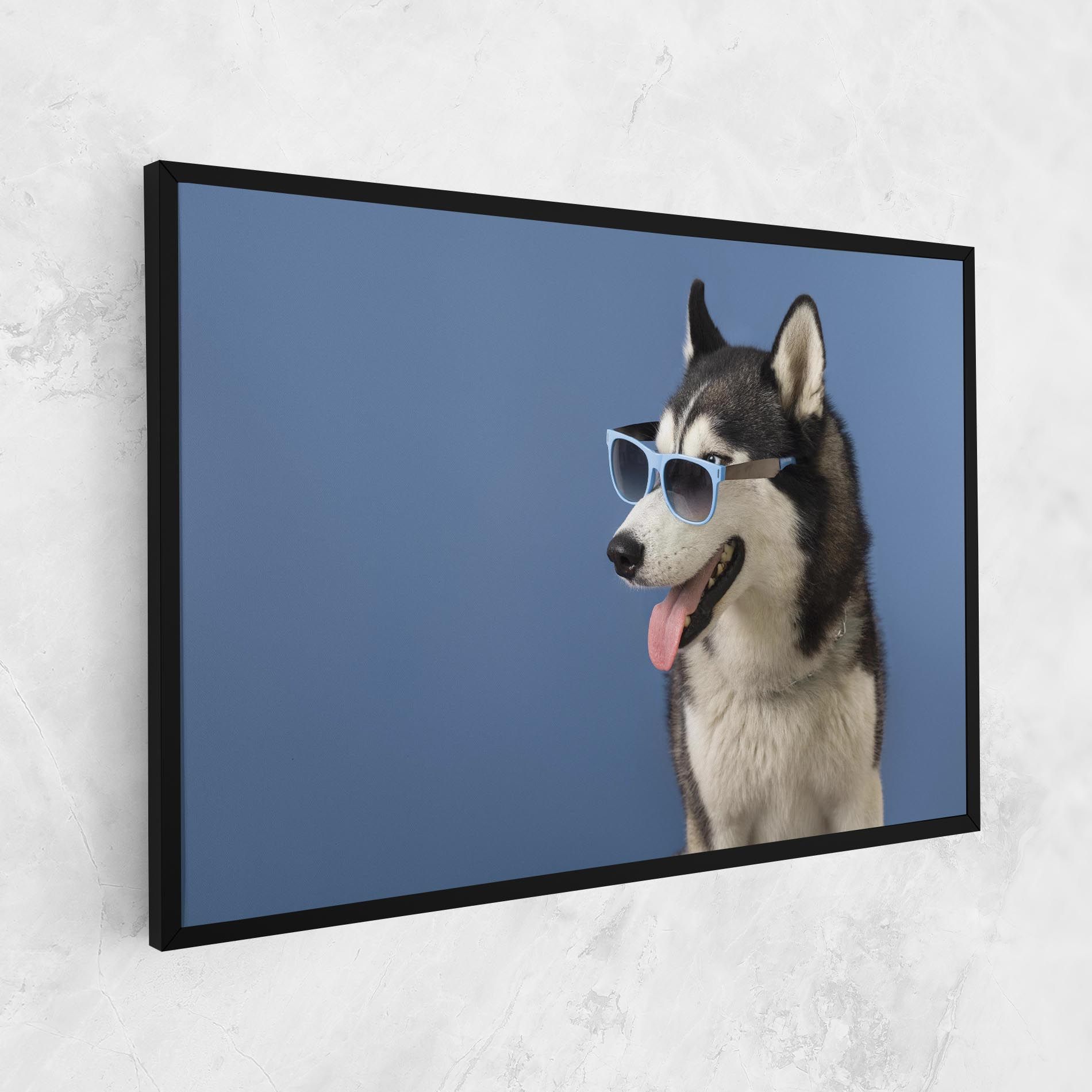 Blue Glasses Dog mockup 1