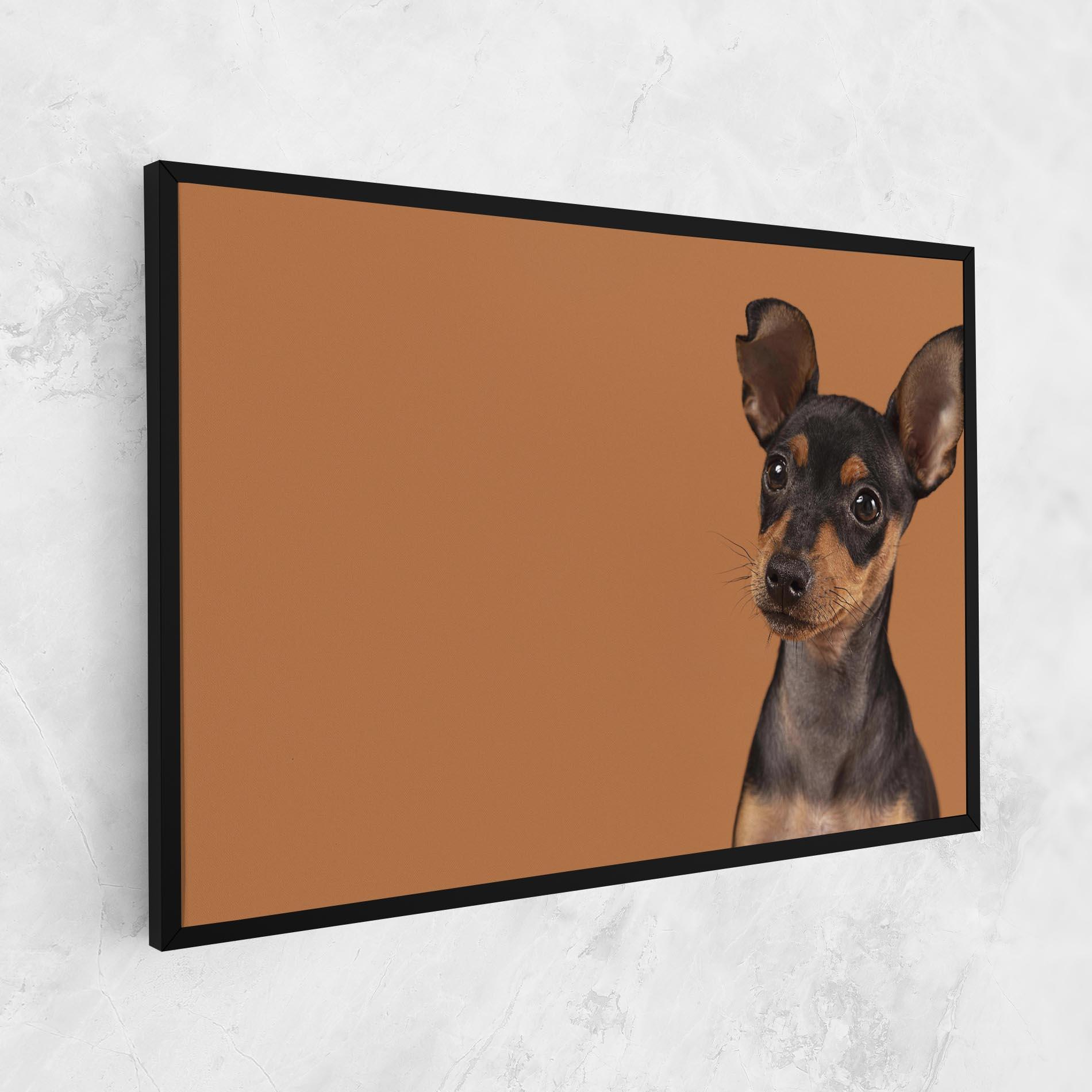 Картина на платно Cute Dog Portrait mockup 1
