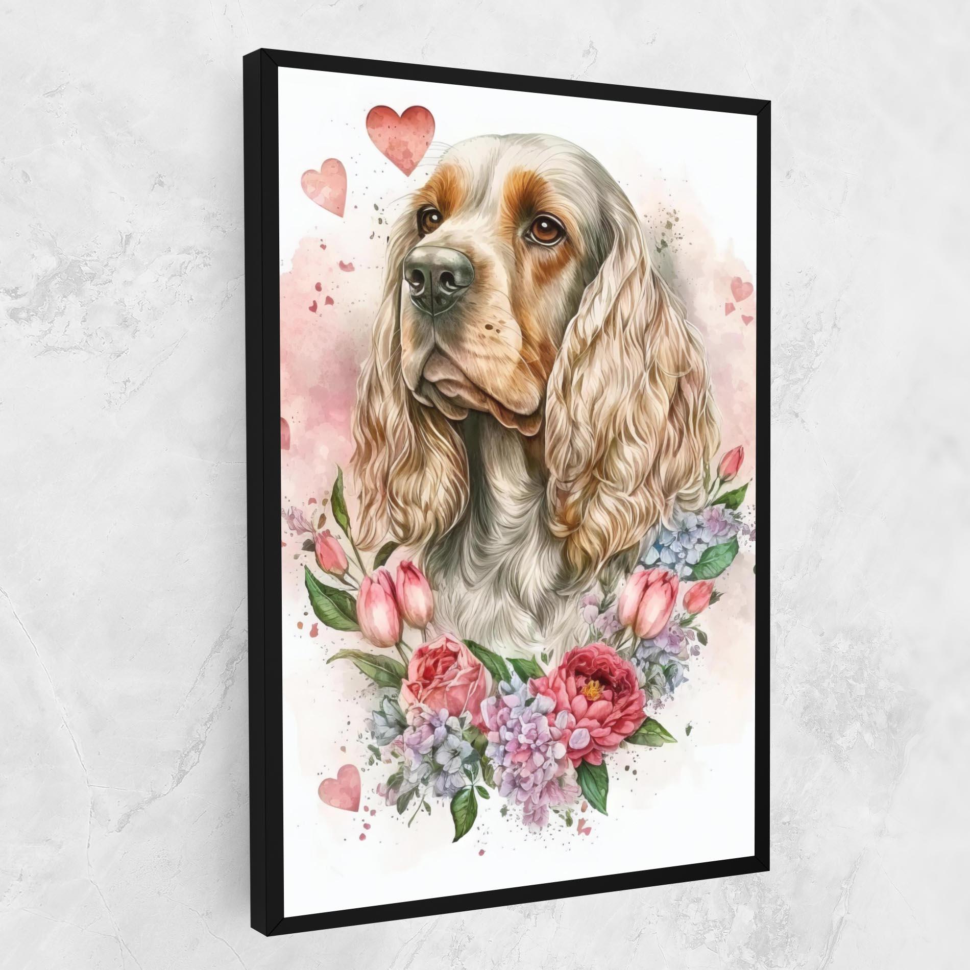 Картина на платно Cute Little Cocker mockup 1