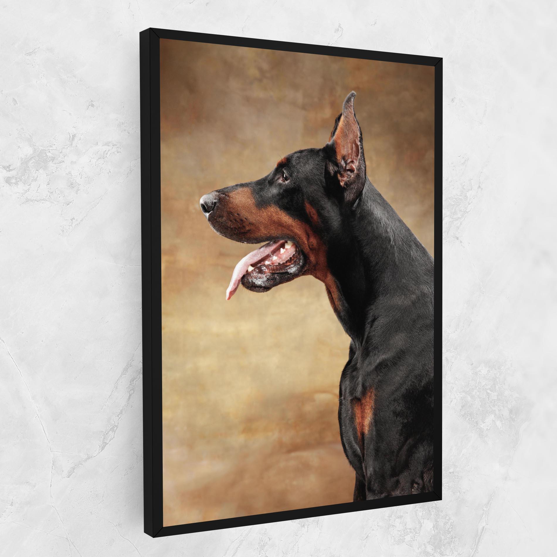 Картина на платно Doberman Pinscher mockup 1
