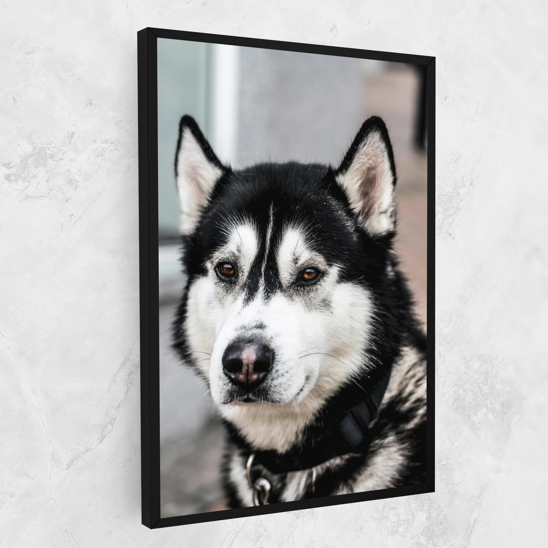 Картина на платно Husky Dog mockup 1
