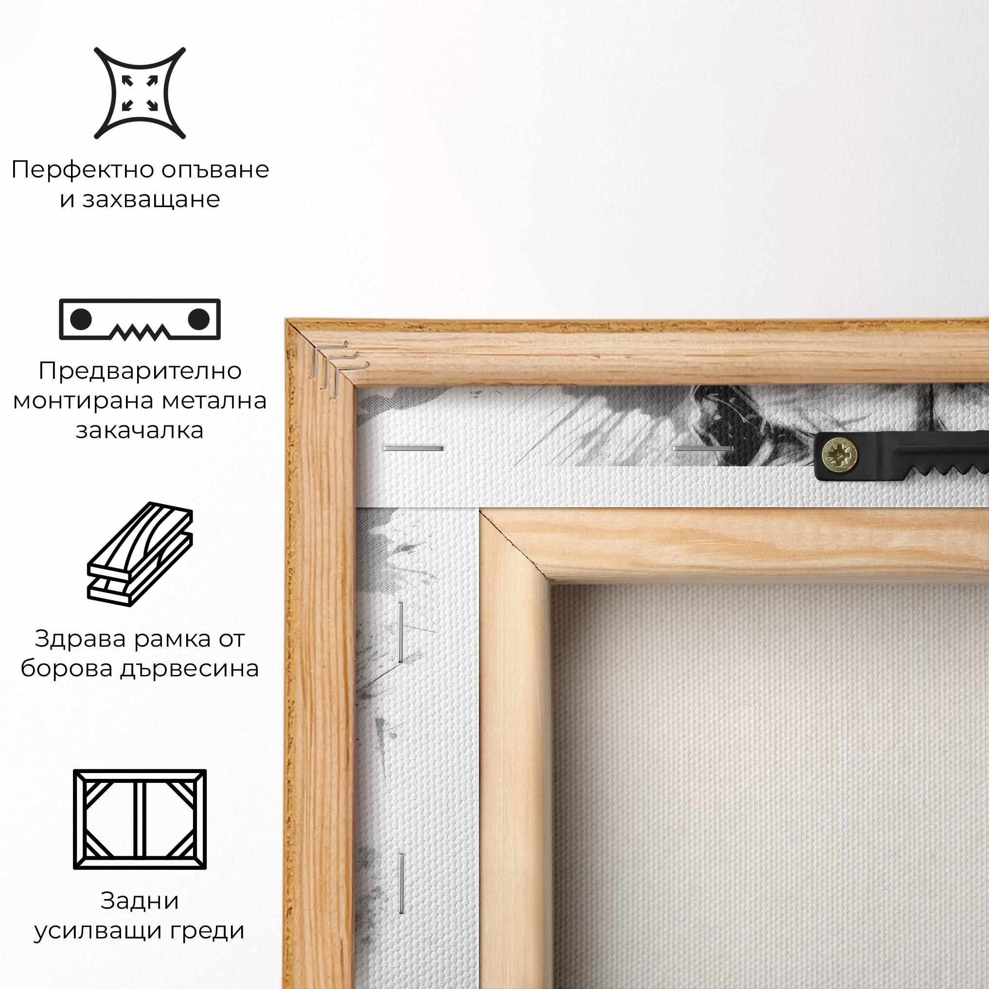 Картина на платно Angry Dog Jump mockup 5