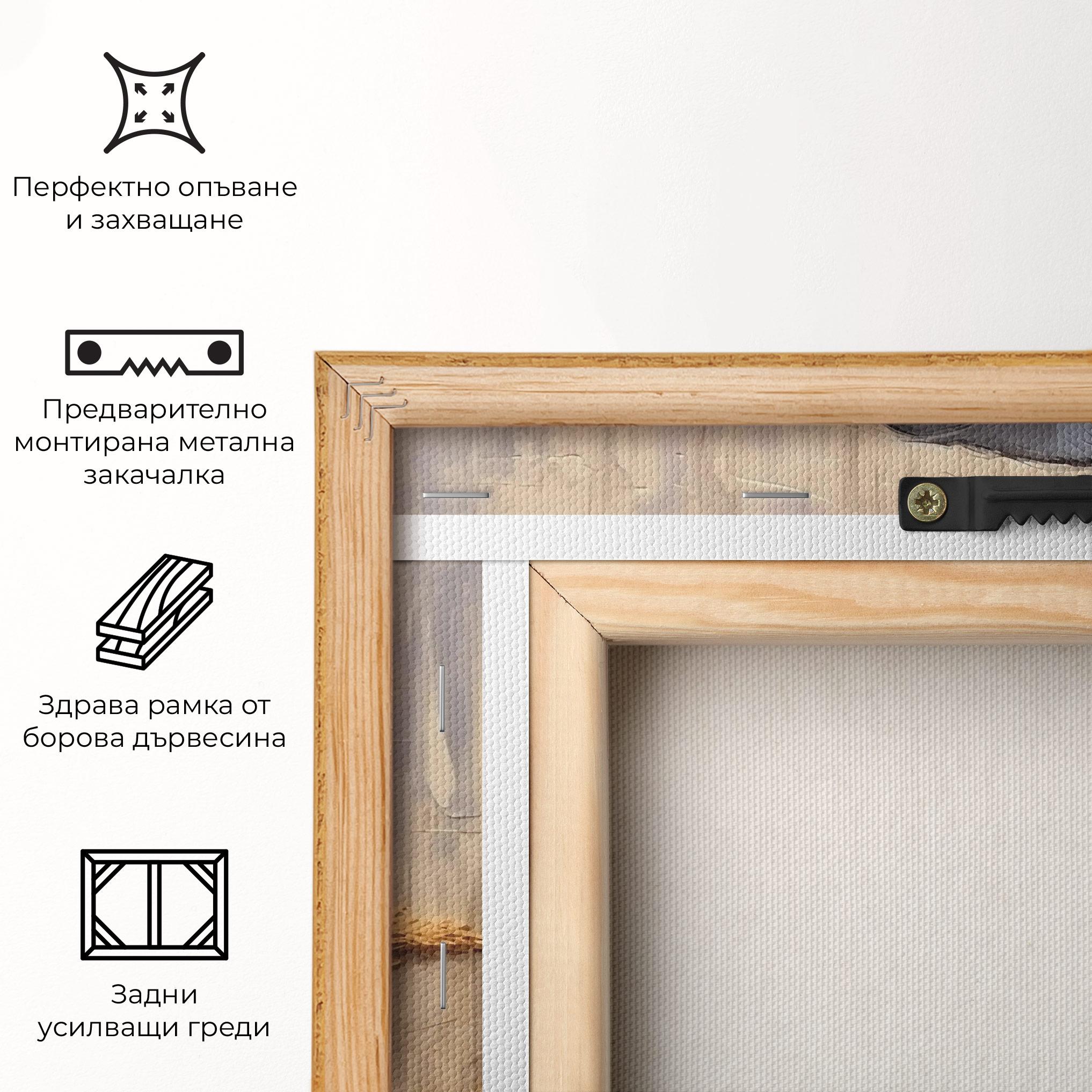 Картина на платно Black Dog Art mockup 5