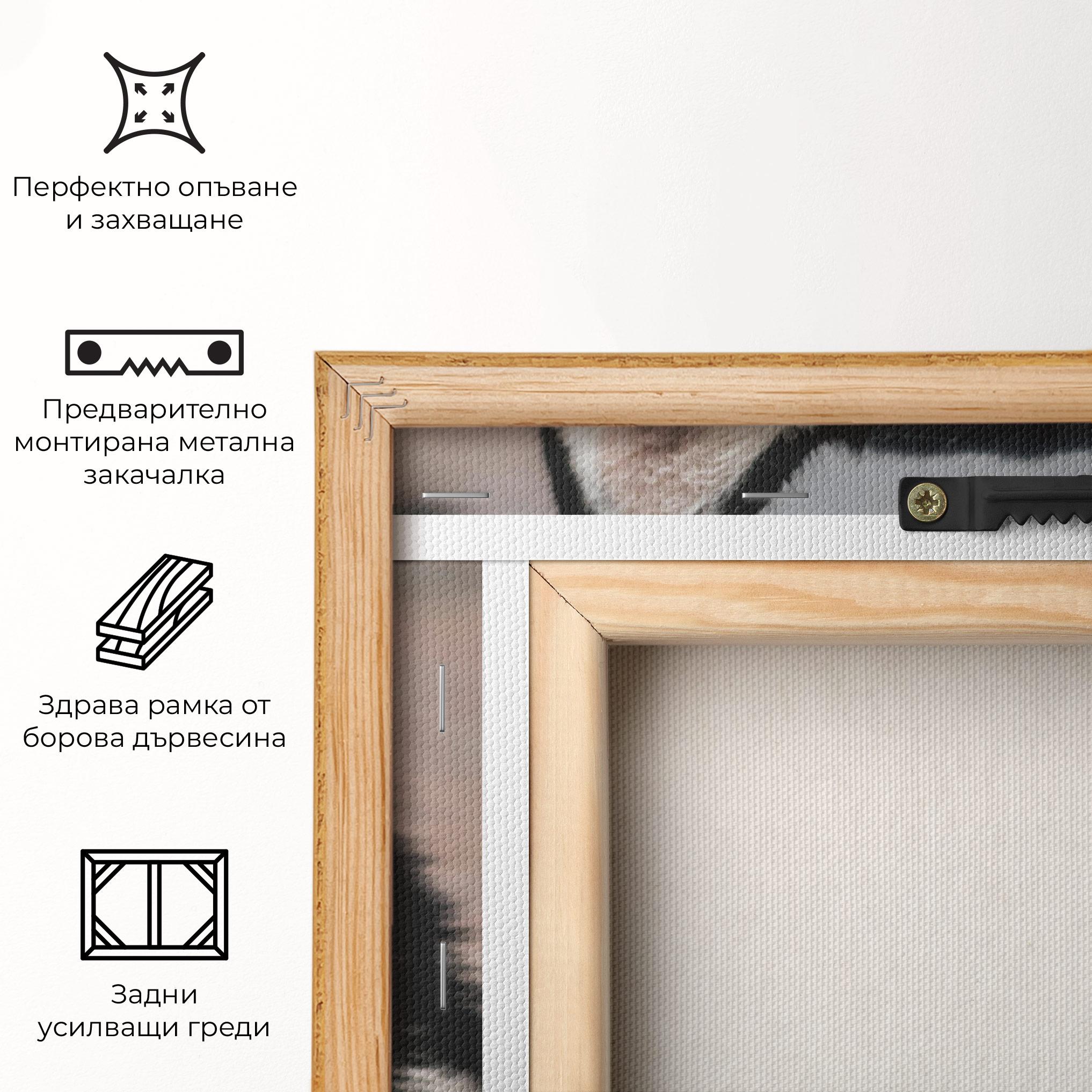 Картина на платно Husky Dog mockup 5