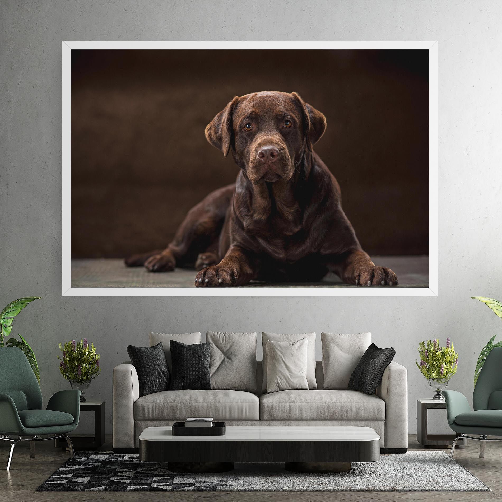Cute Brown Labrador mockup 7