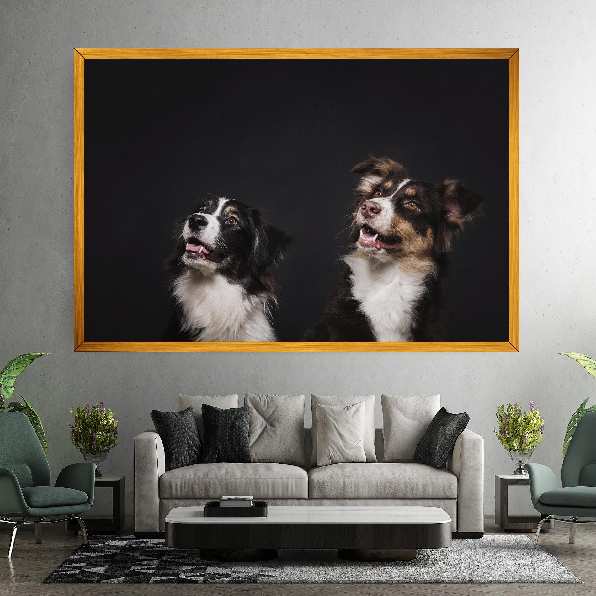 Cute Dogs Standing mockup 7
