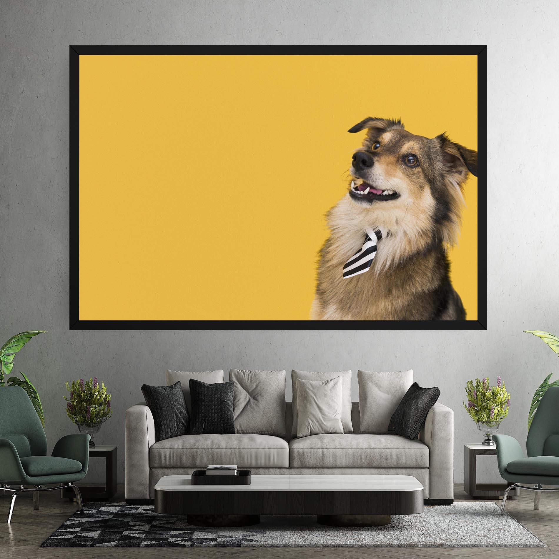 Картина на платно Cute Smiling Dog mockup 7