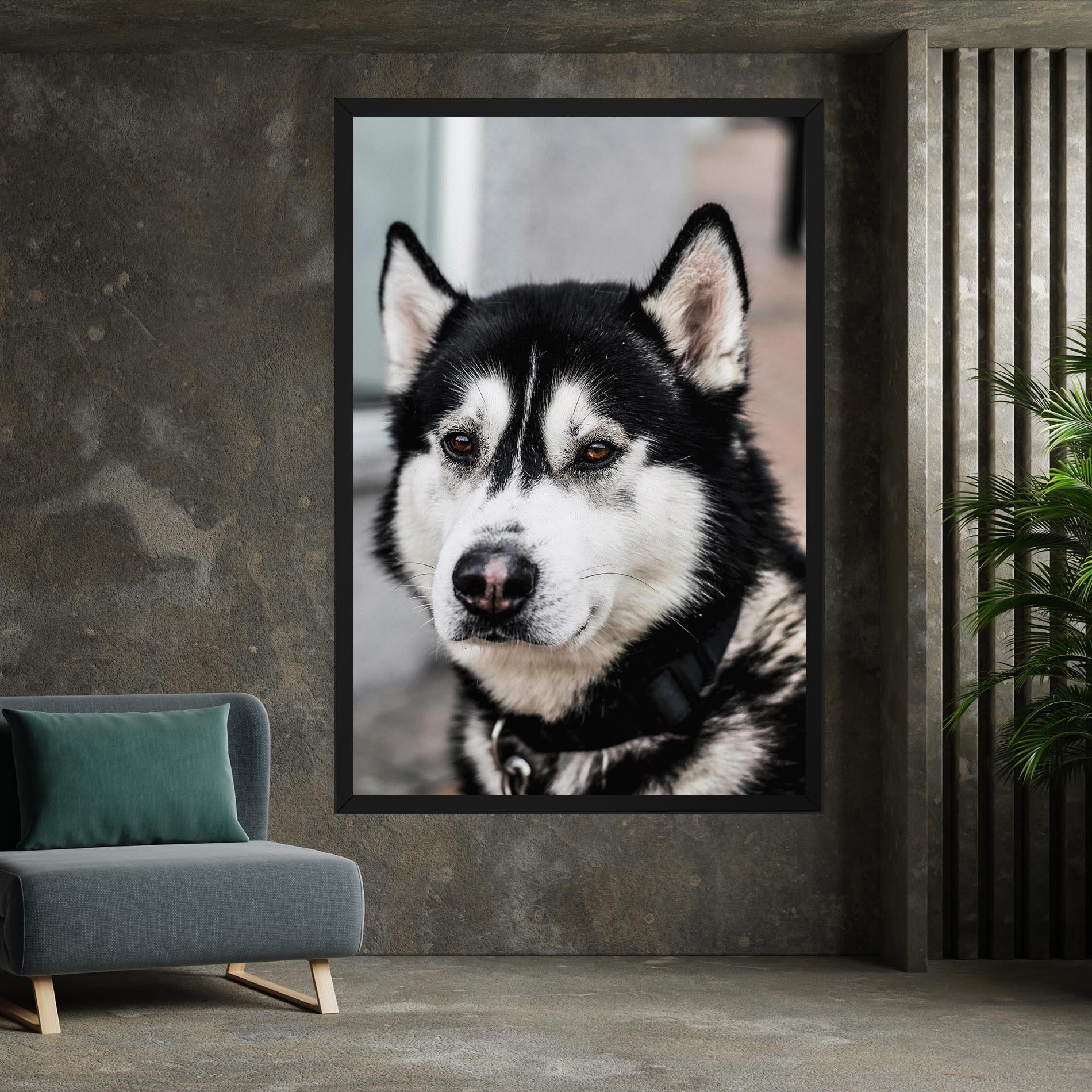 Картина на платно Husky Dog mockup 7