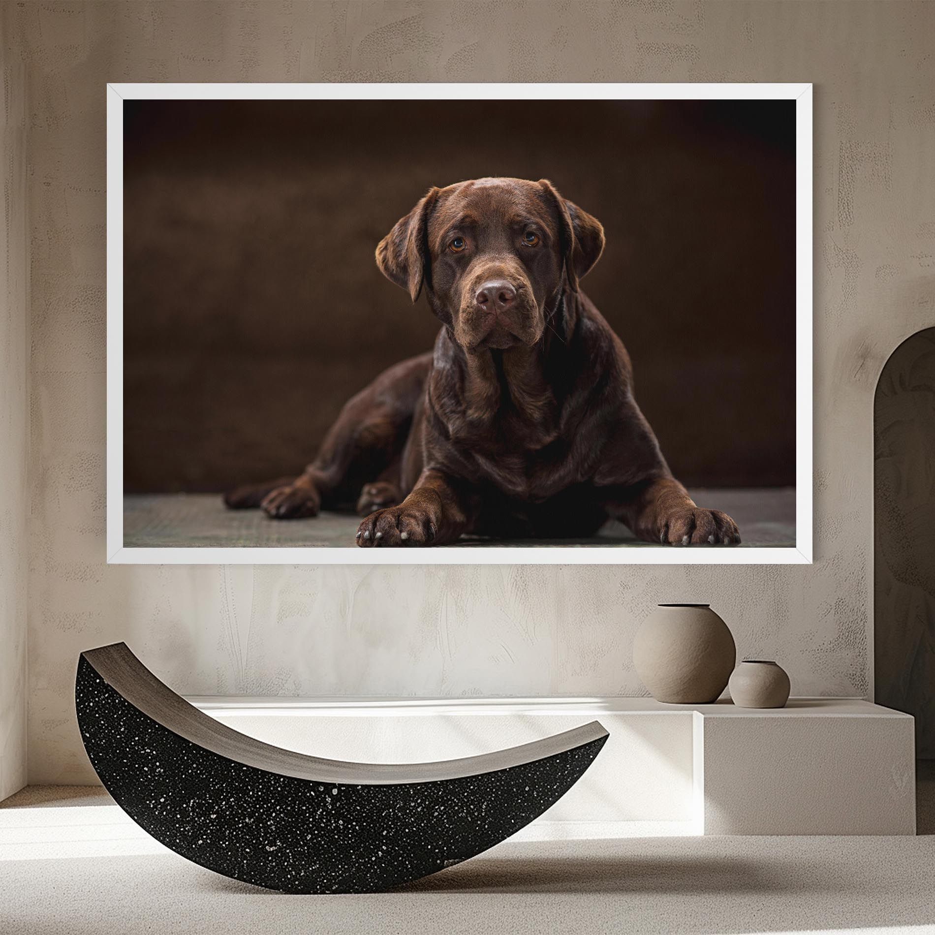 Cute Brown Labrador mockup 8
