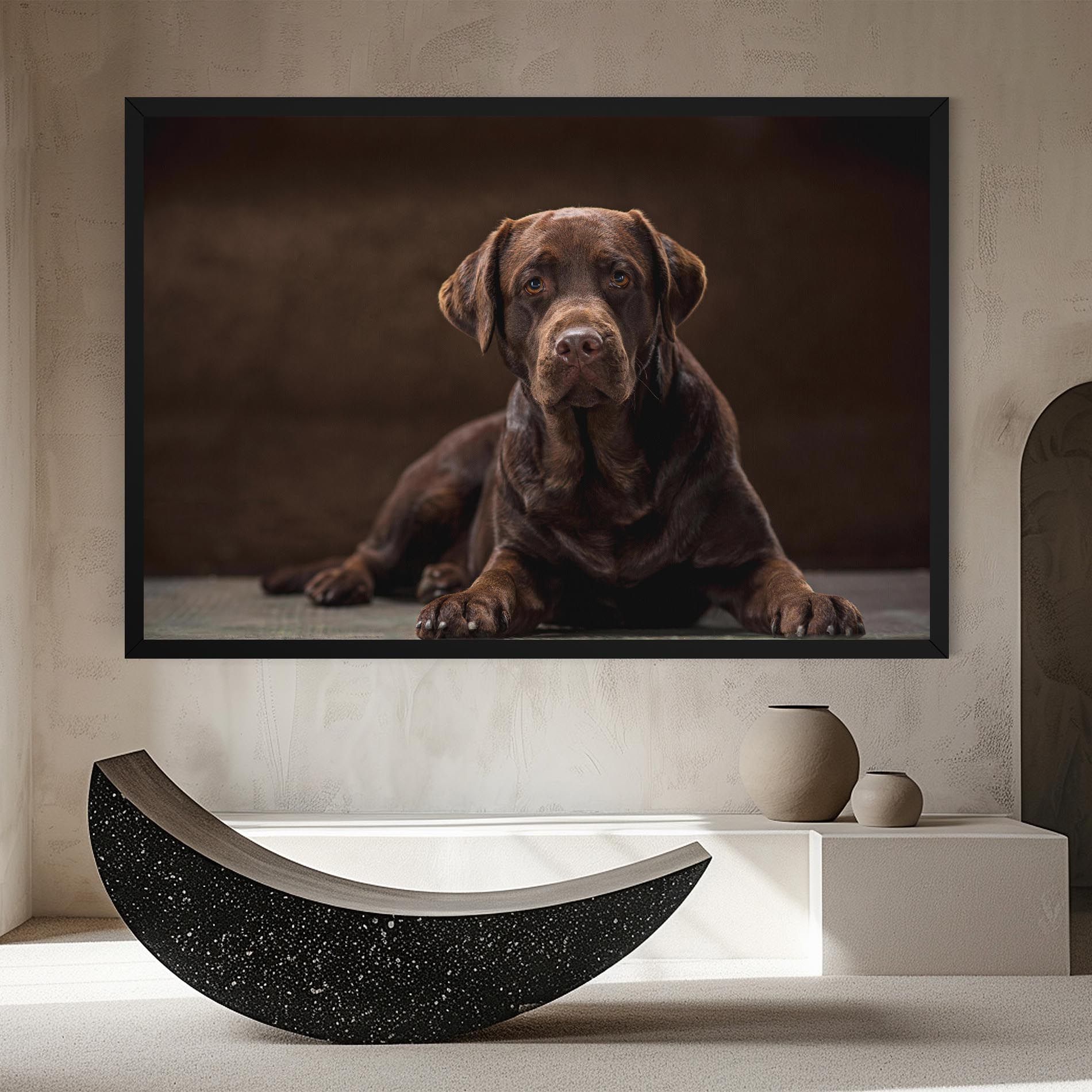 Cute Brown Labrador mockup 8