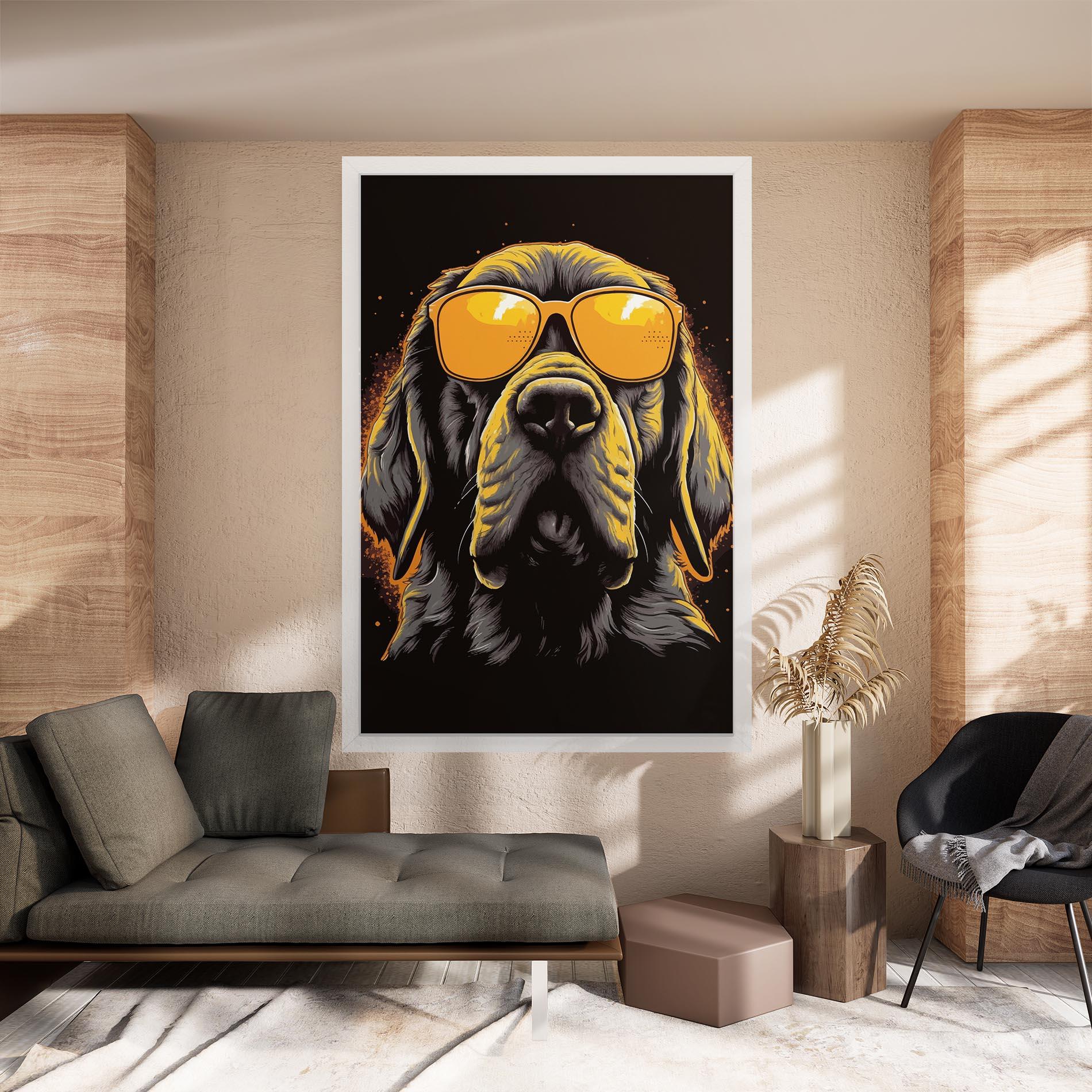 Картина на платно Coolest Dog mockup 8