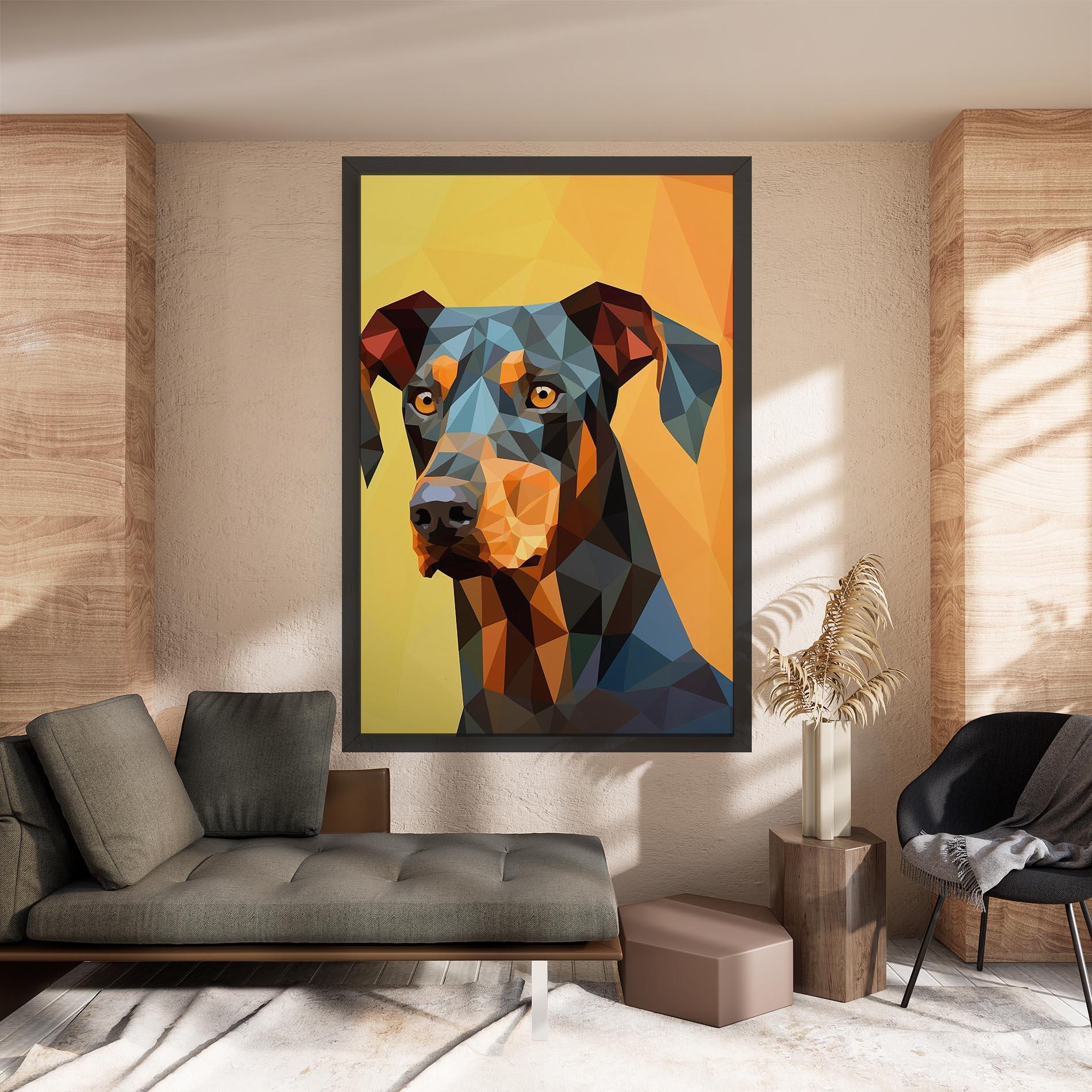 Картина на платно Digital Art Dog mockup 8