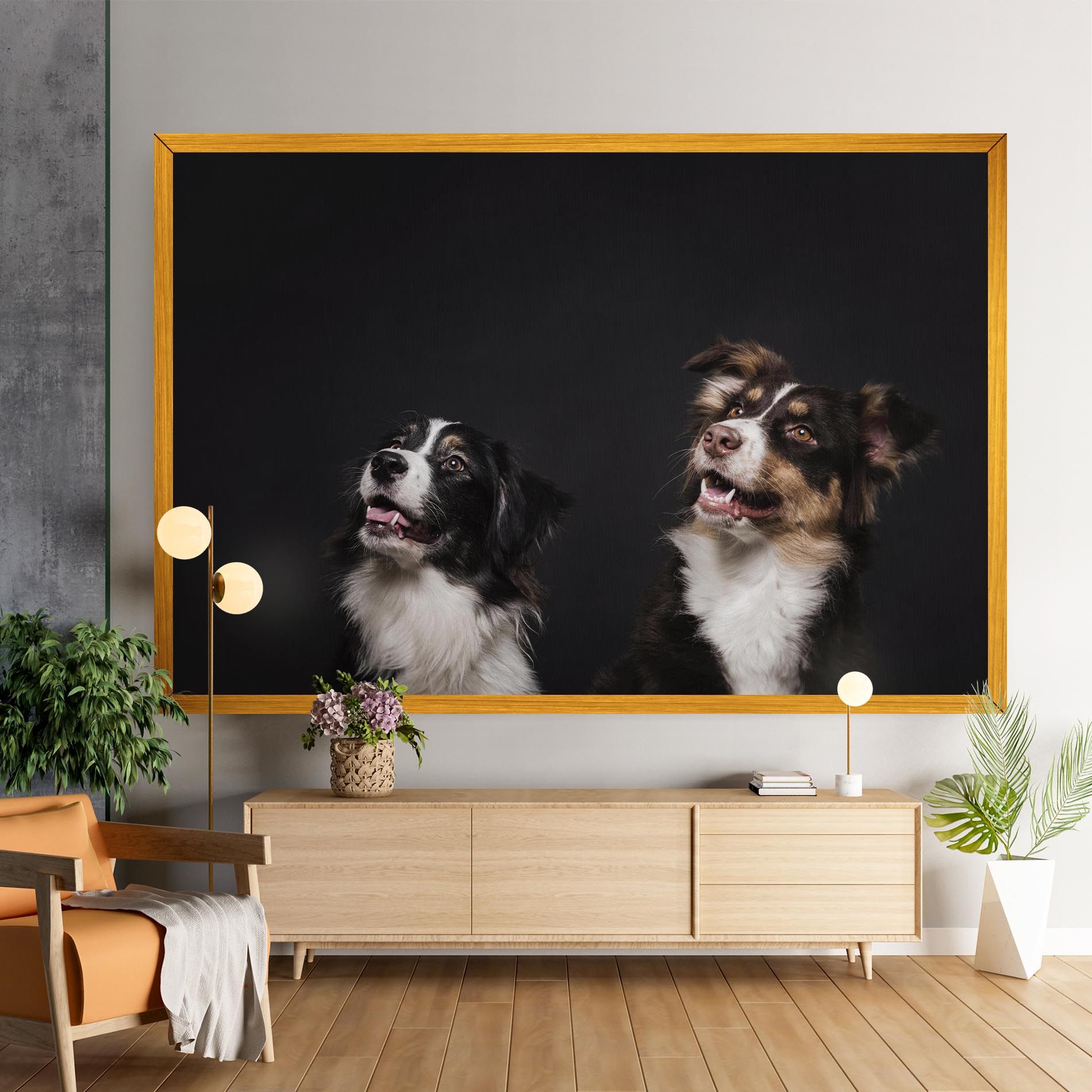 Cute Dogs Standing mockup 9