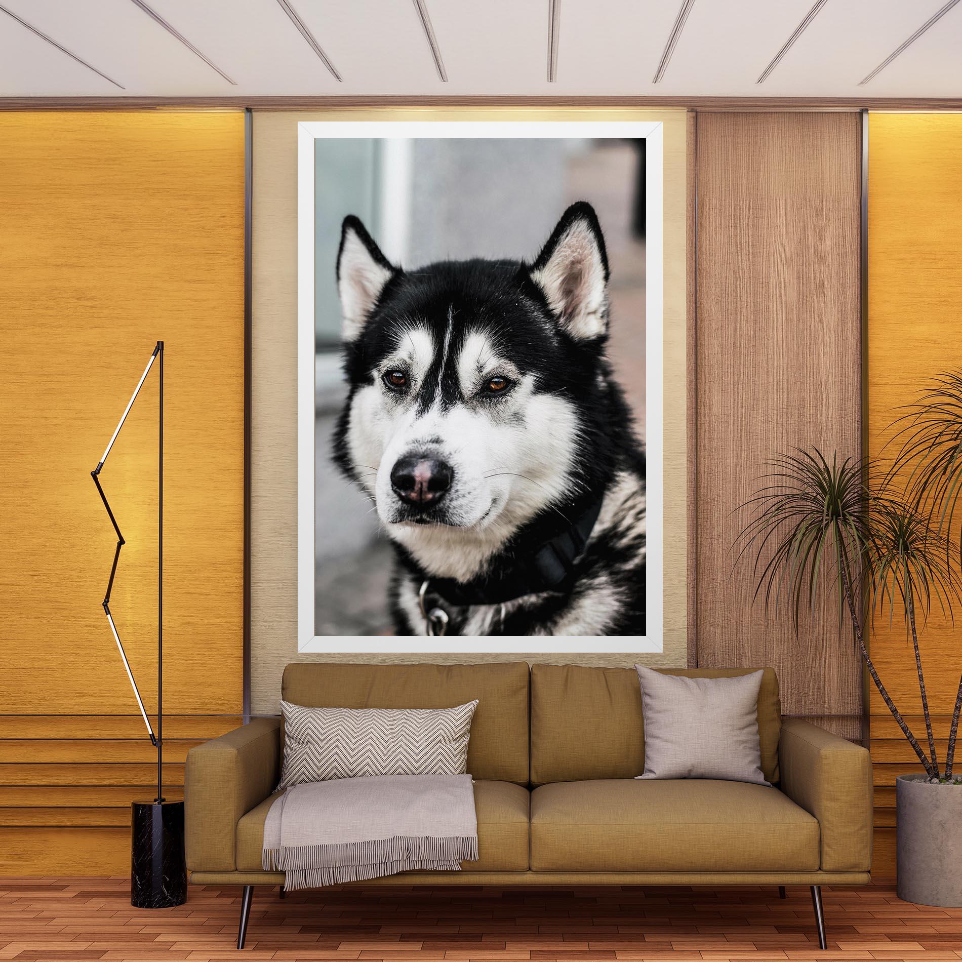 Картина на платно Husky Dog mockup 9