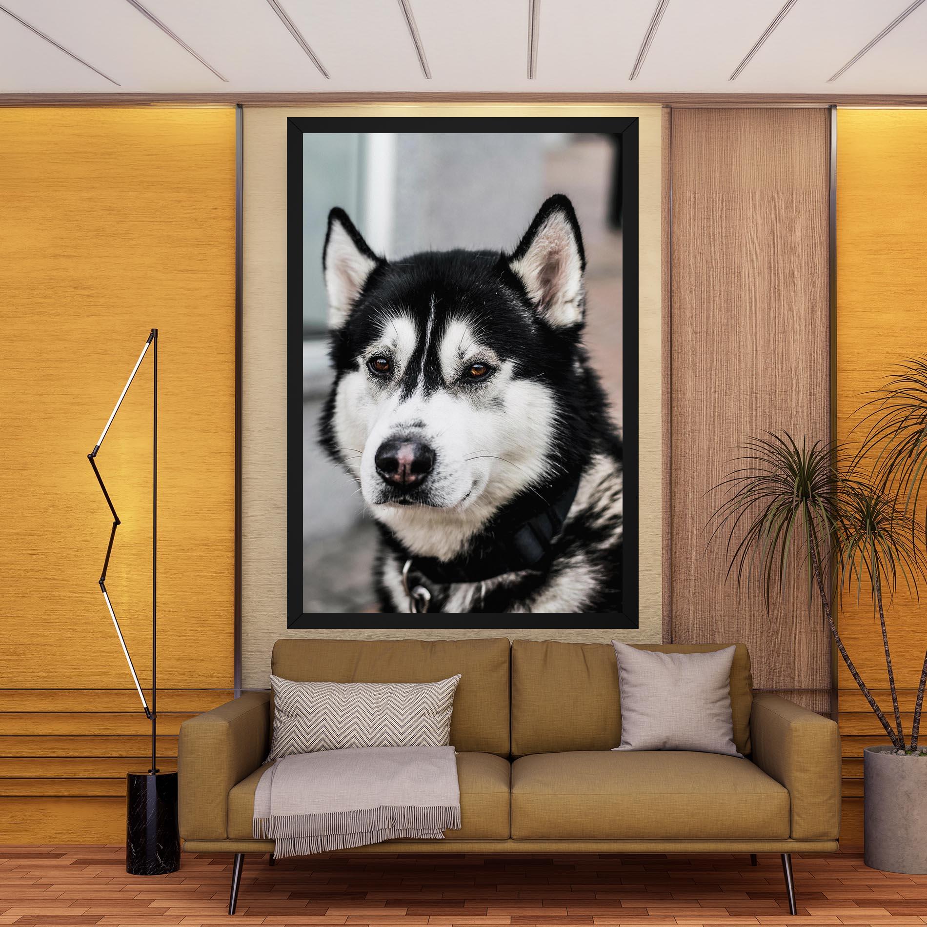 Картина на платно Husky Dog mockup 9