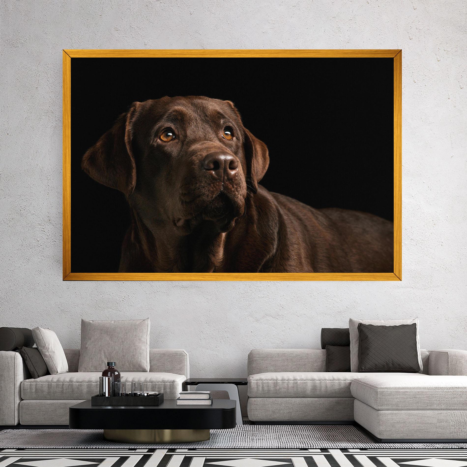 Картина на платно Brown Labrador mockup 2