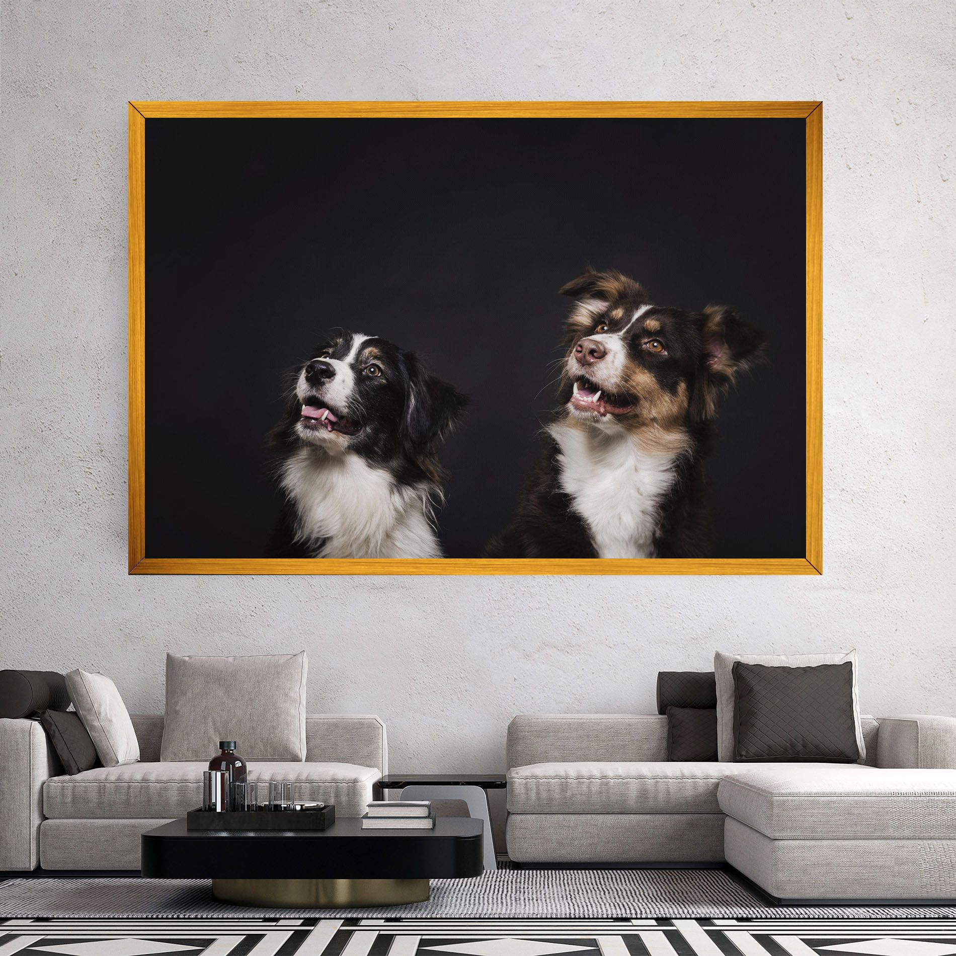 Cute Dogs Standing mockup 2