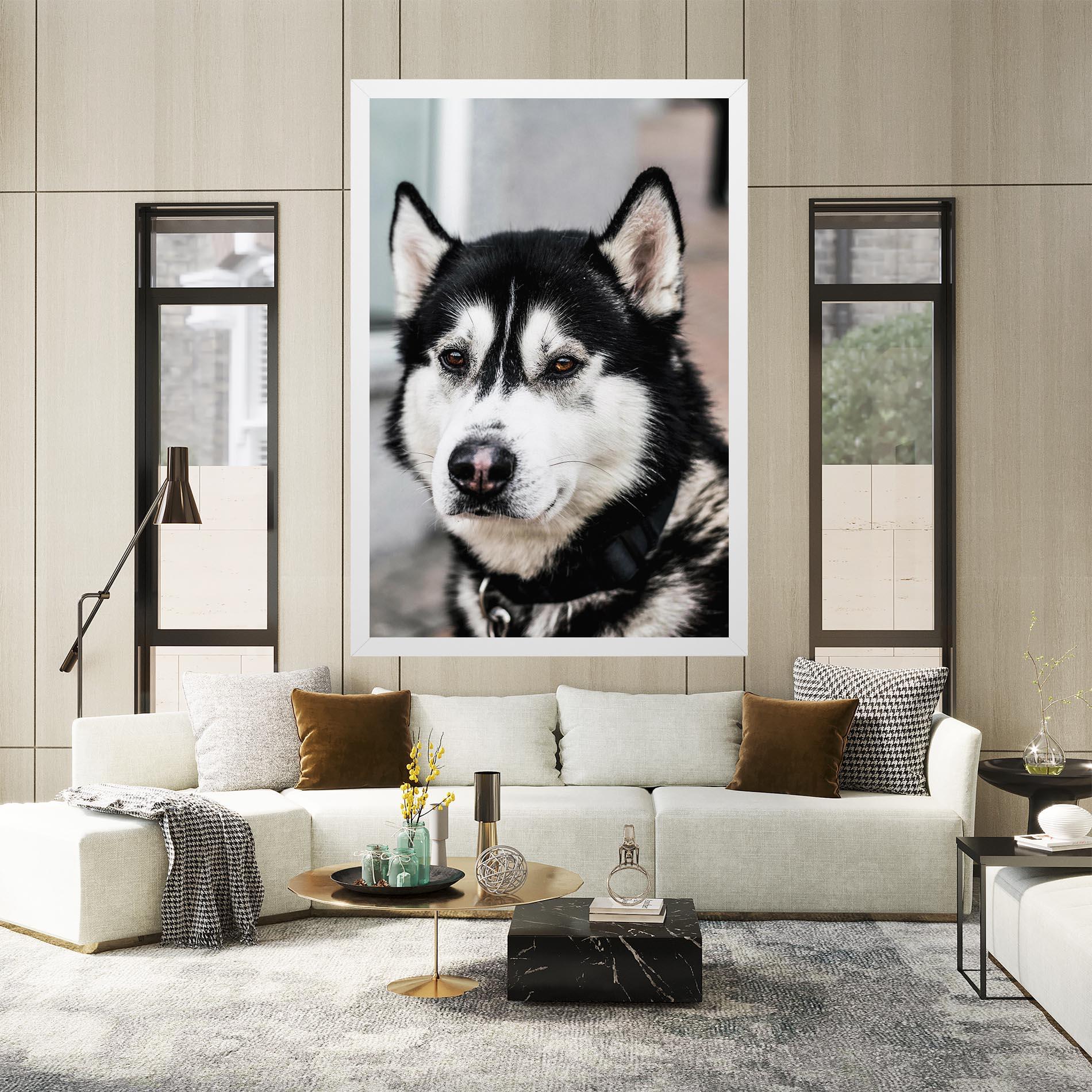 Картина на платно Husky Dog mockup 2