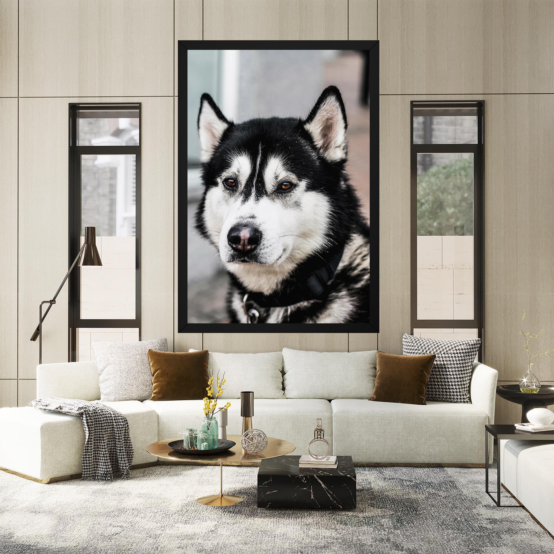 Картина на платно Husky Dog mockup 2