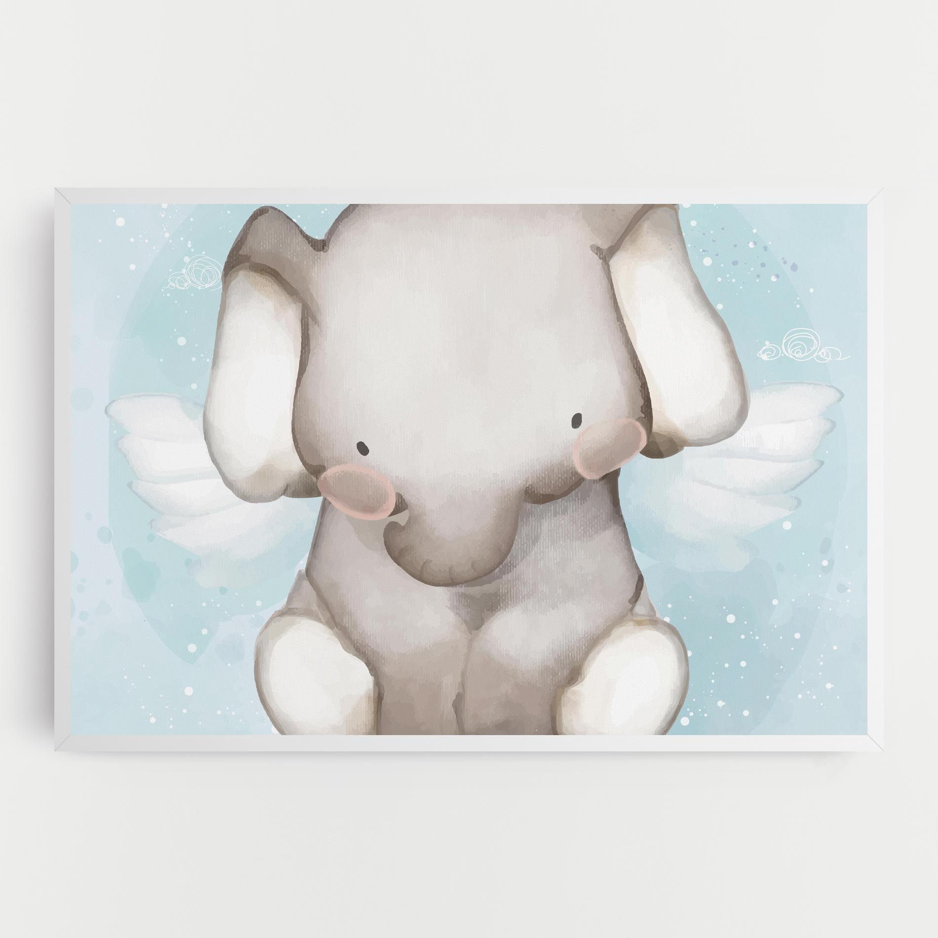 Elephant On Blue mockup 0