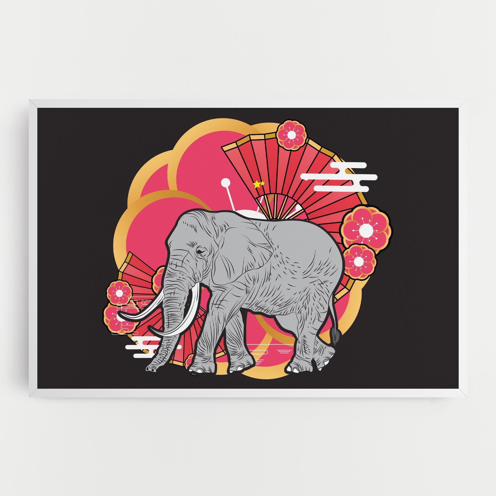 Elephant On Pink mockup 0