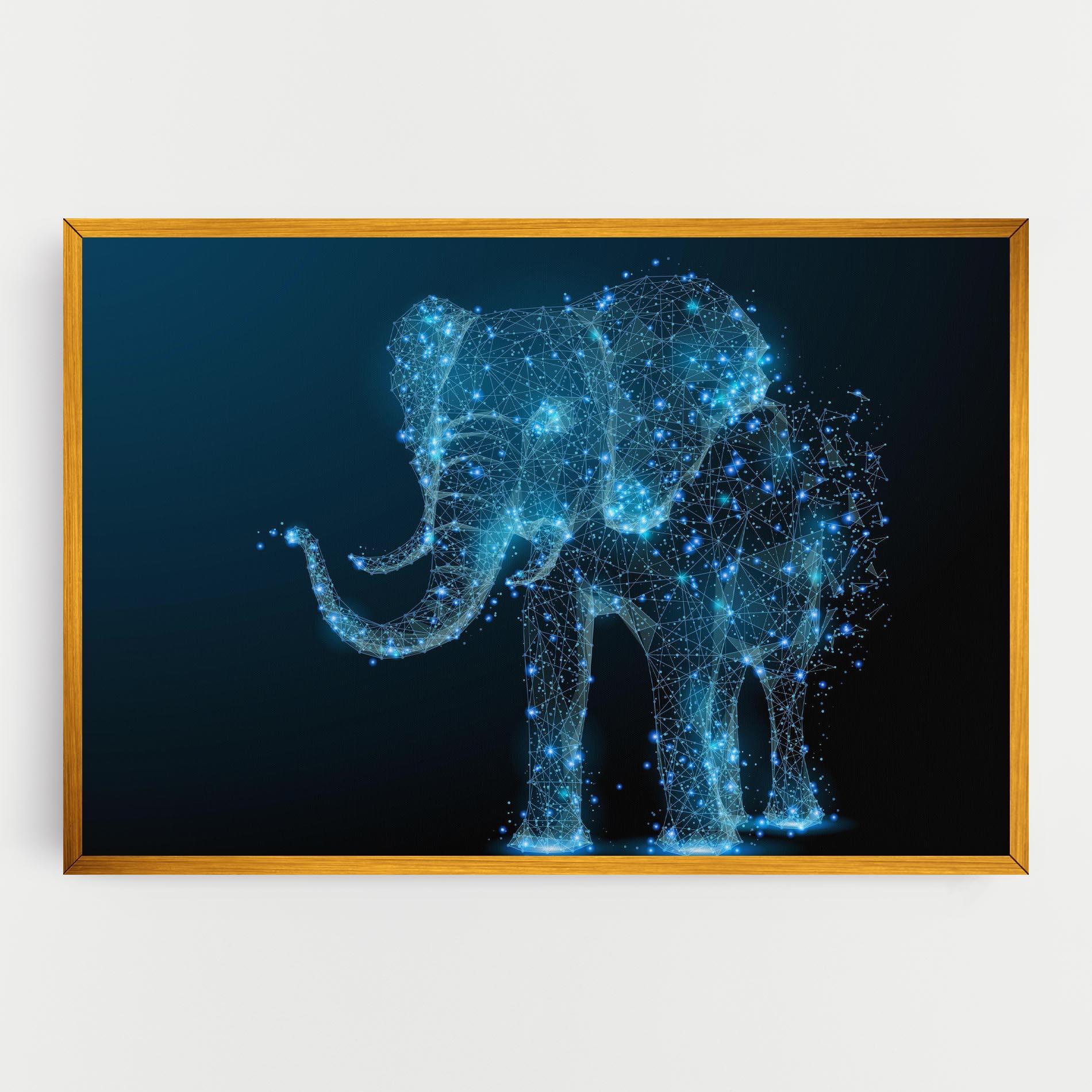 Картина на платно Digital Elephant mockup 0