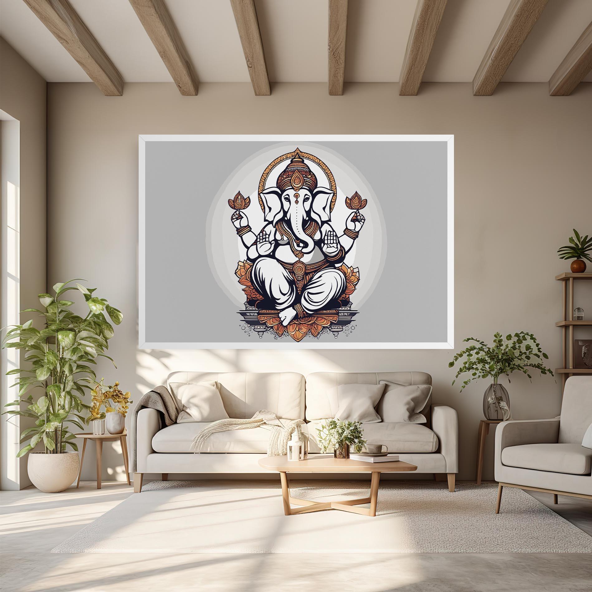 Картина на платно Chaturthi Greys mockup 6