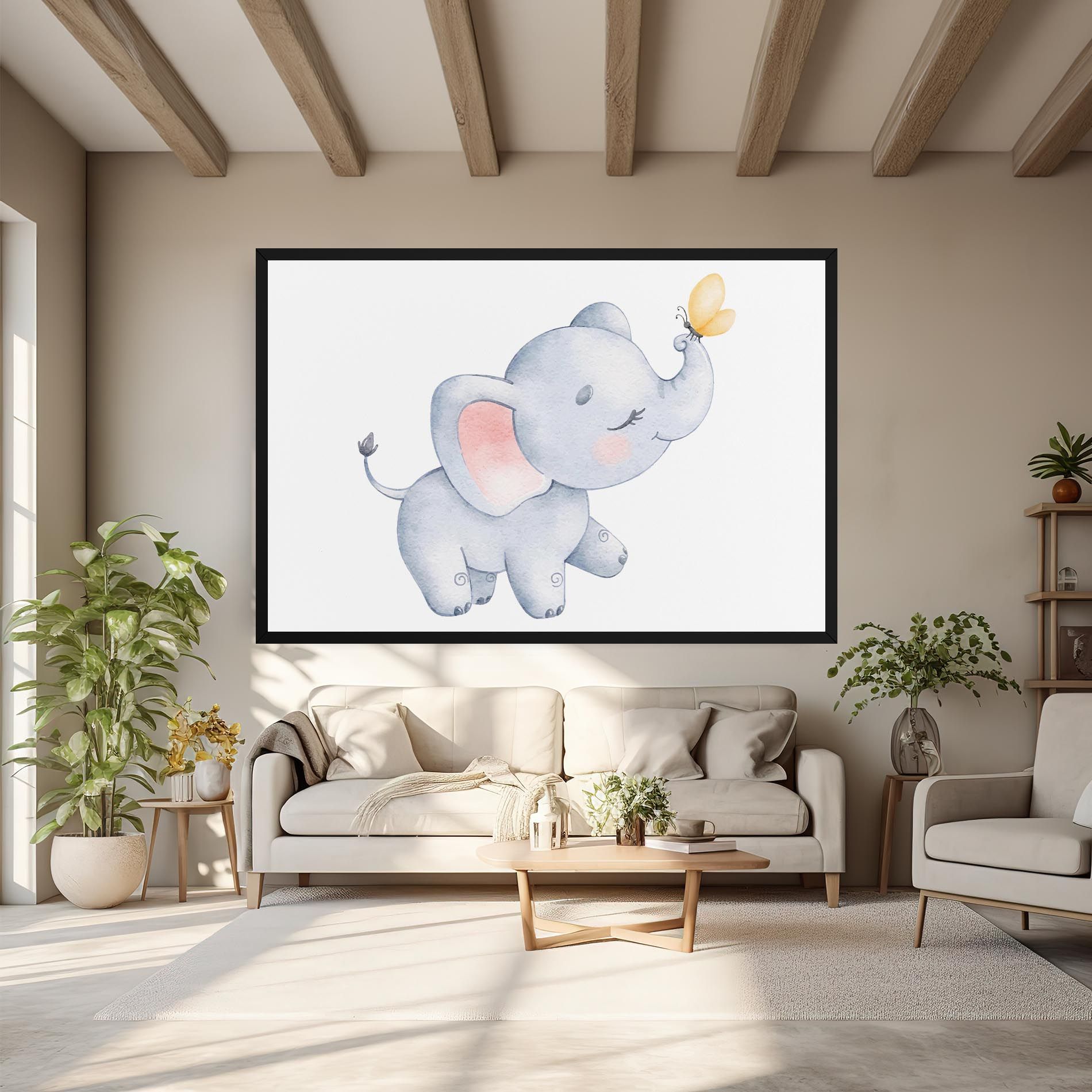 Elephant Butterfly mockup 6