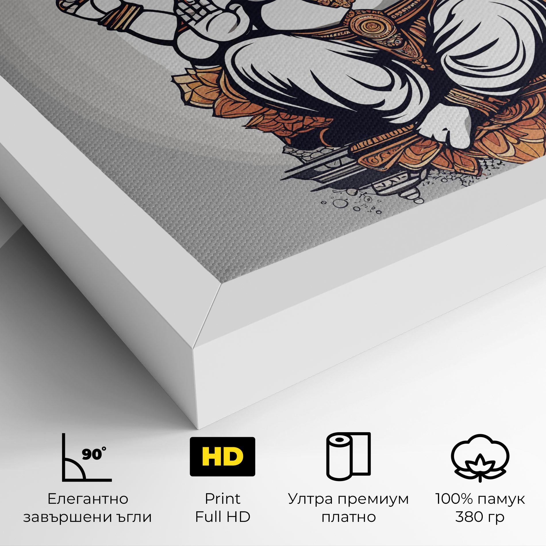Картина на платно Chaturthi Greys mockup 4