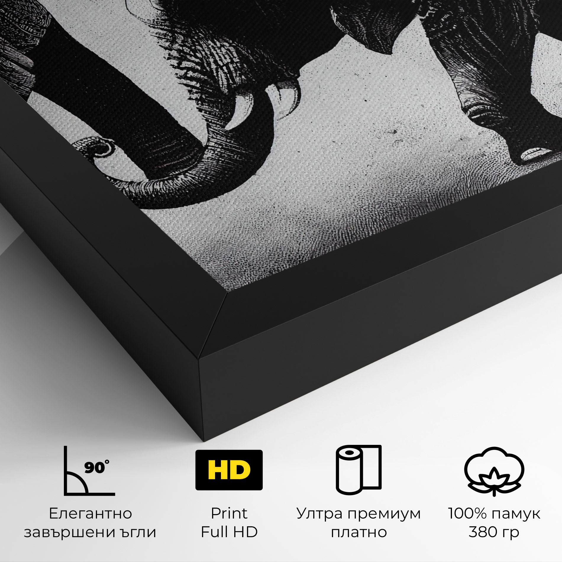 Картина на платно Baby Elephant mockup 4