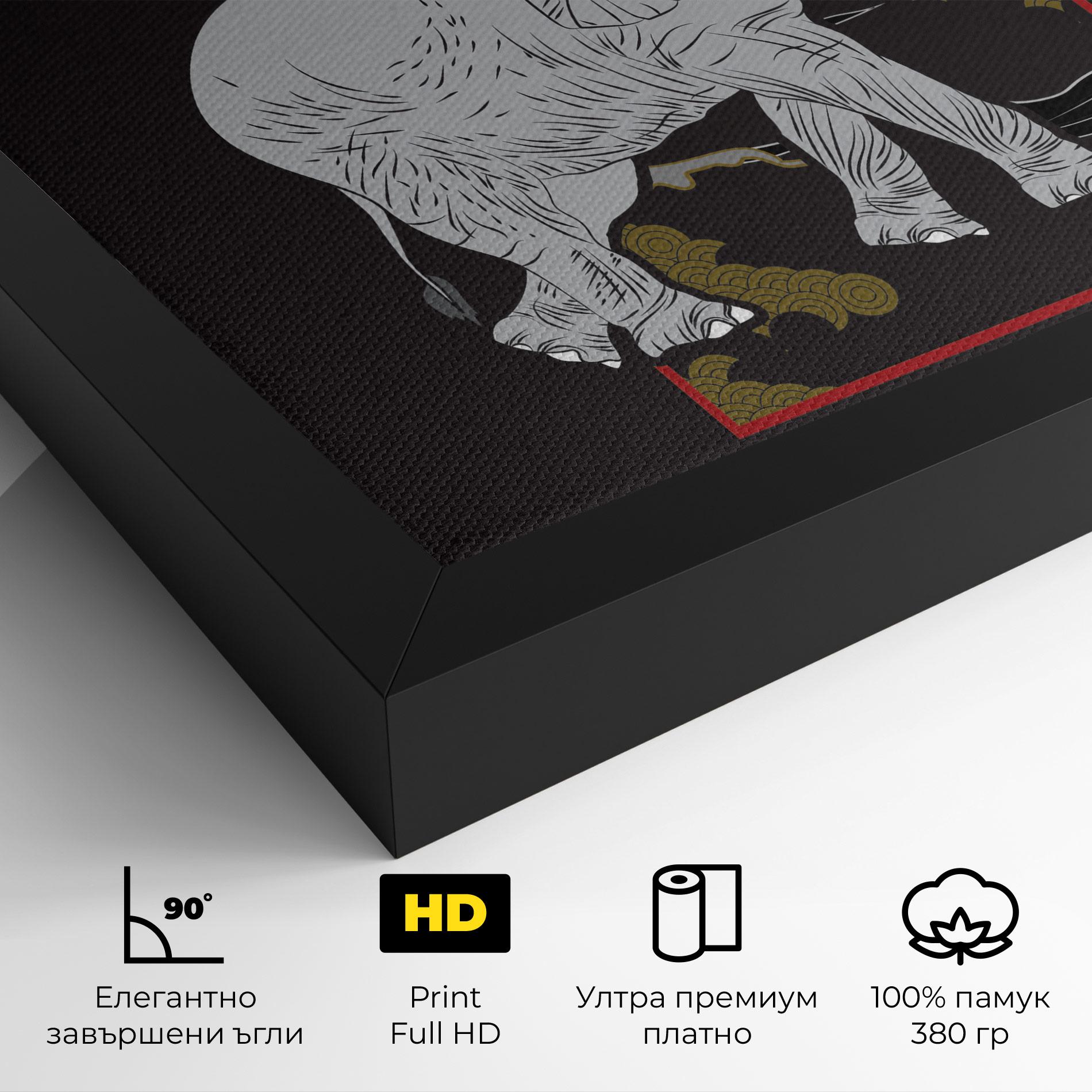 Картина на платно Elephant Asia mockup 4