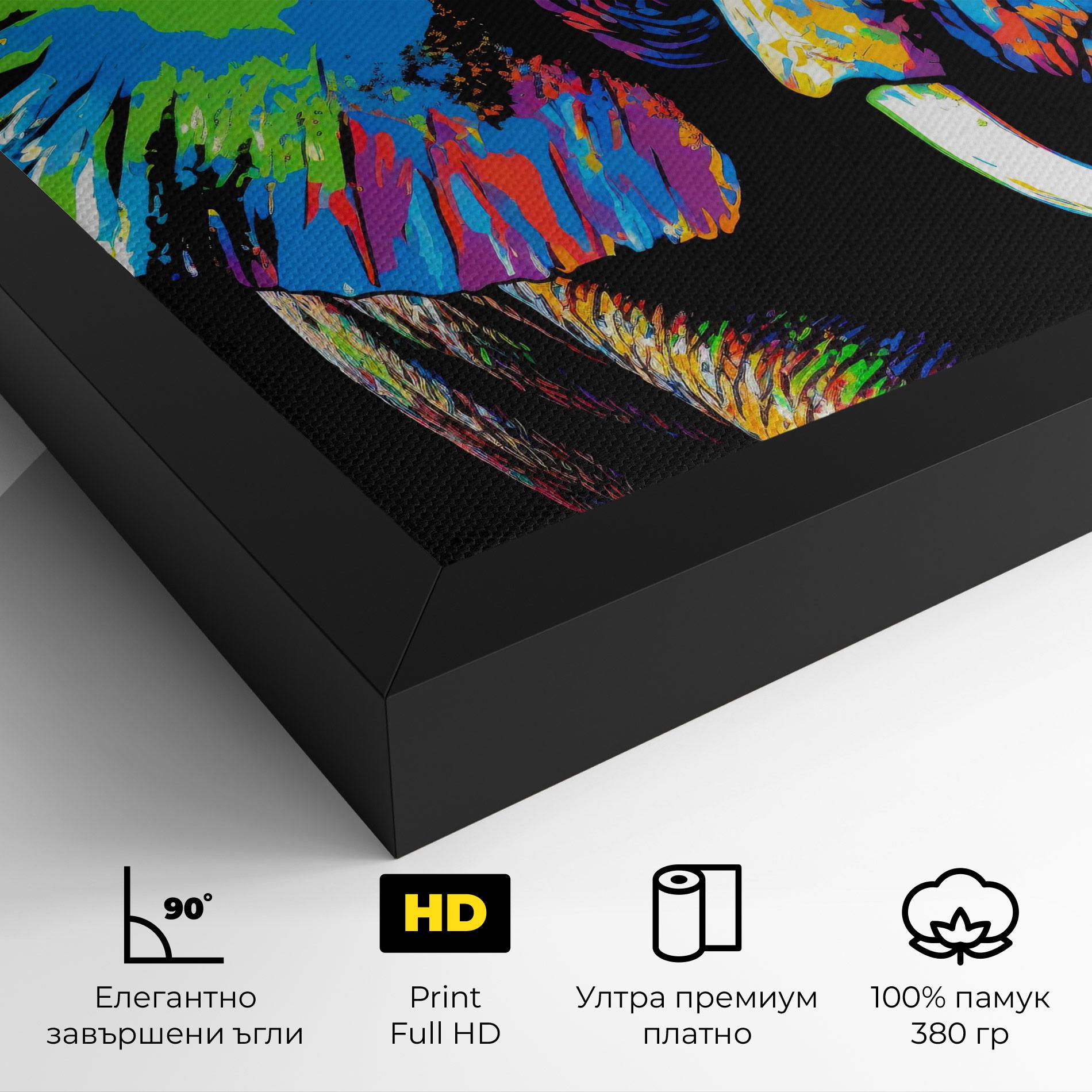 Картина на платно Elephant Portrait mockup 4