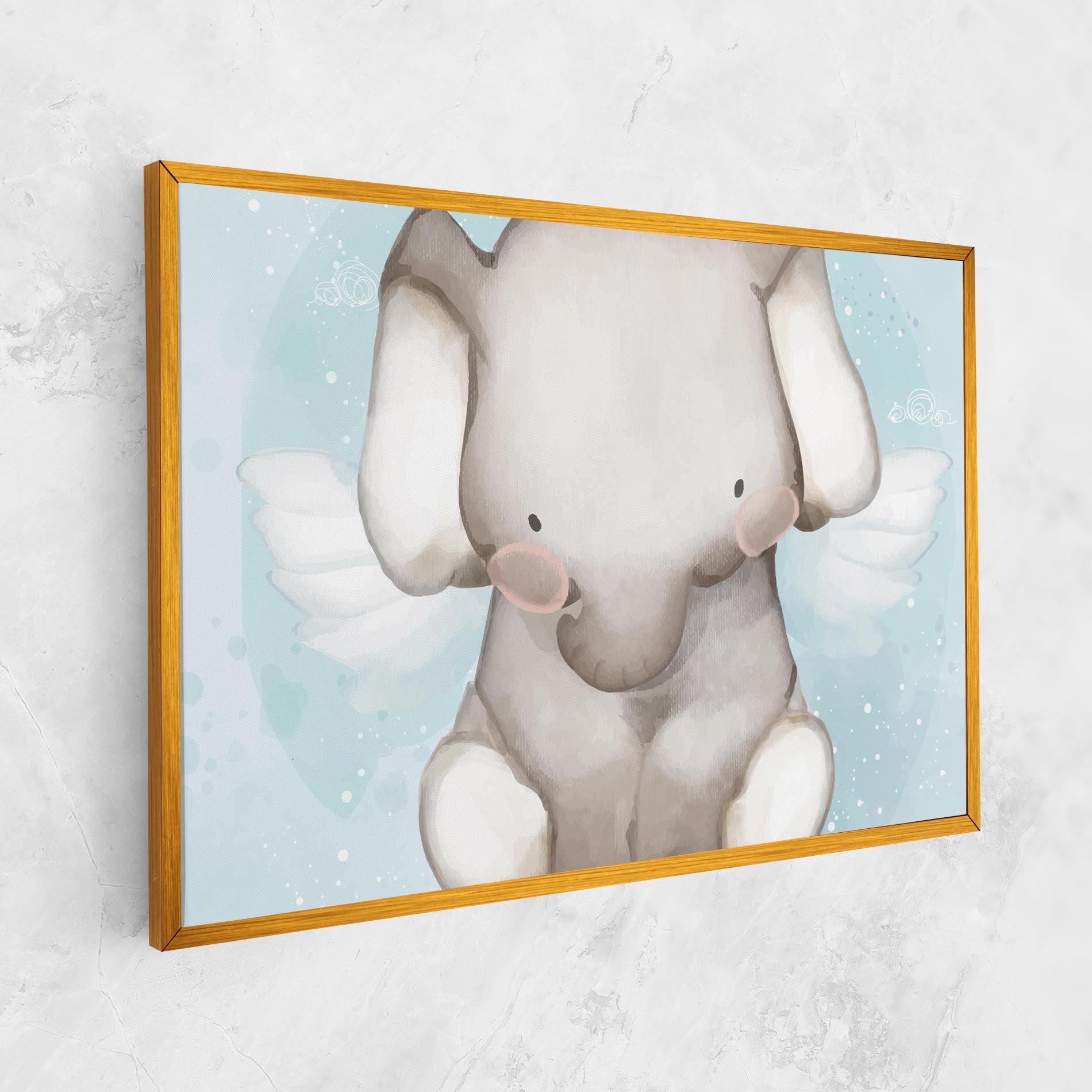 Elephant On Blue mockup 1