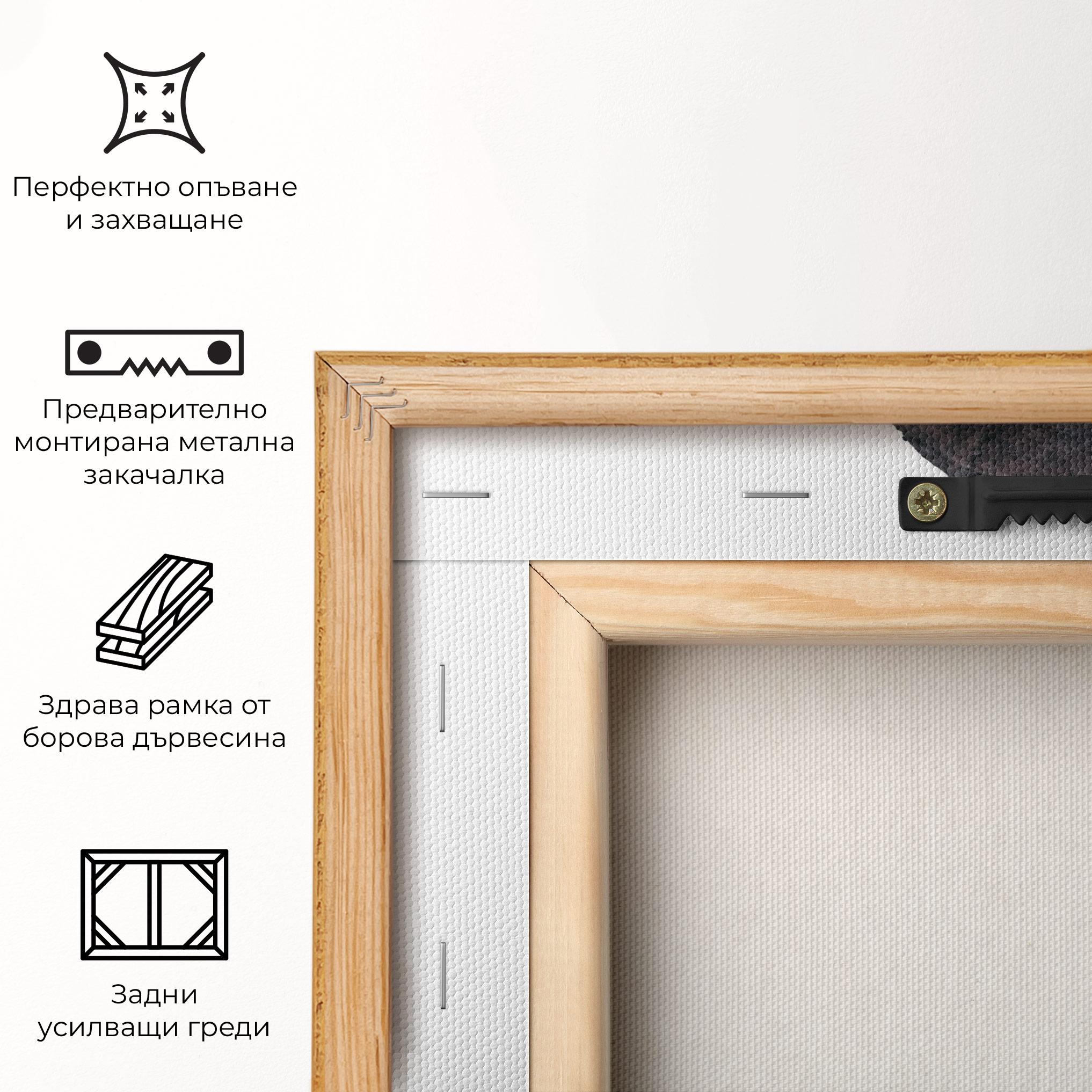 Картина на платно Close Grey Eelephant mockup 5