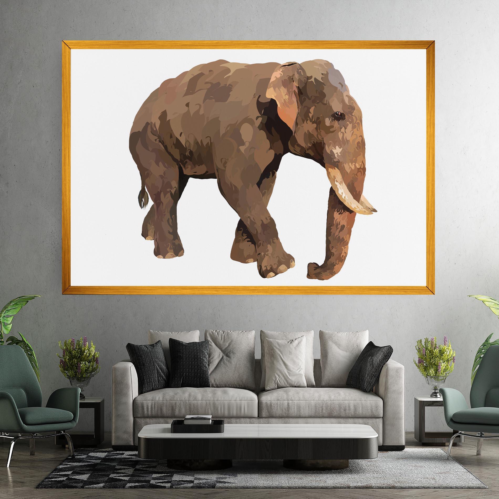 Картина на платно Brown Elephant mockup 7