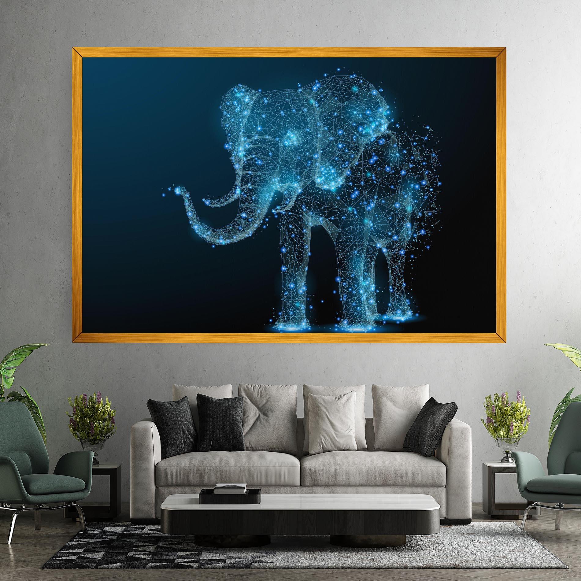 Картина на платно Digital Elephant mockup 7