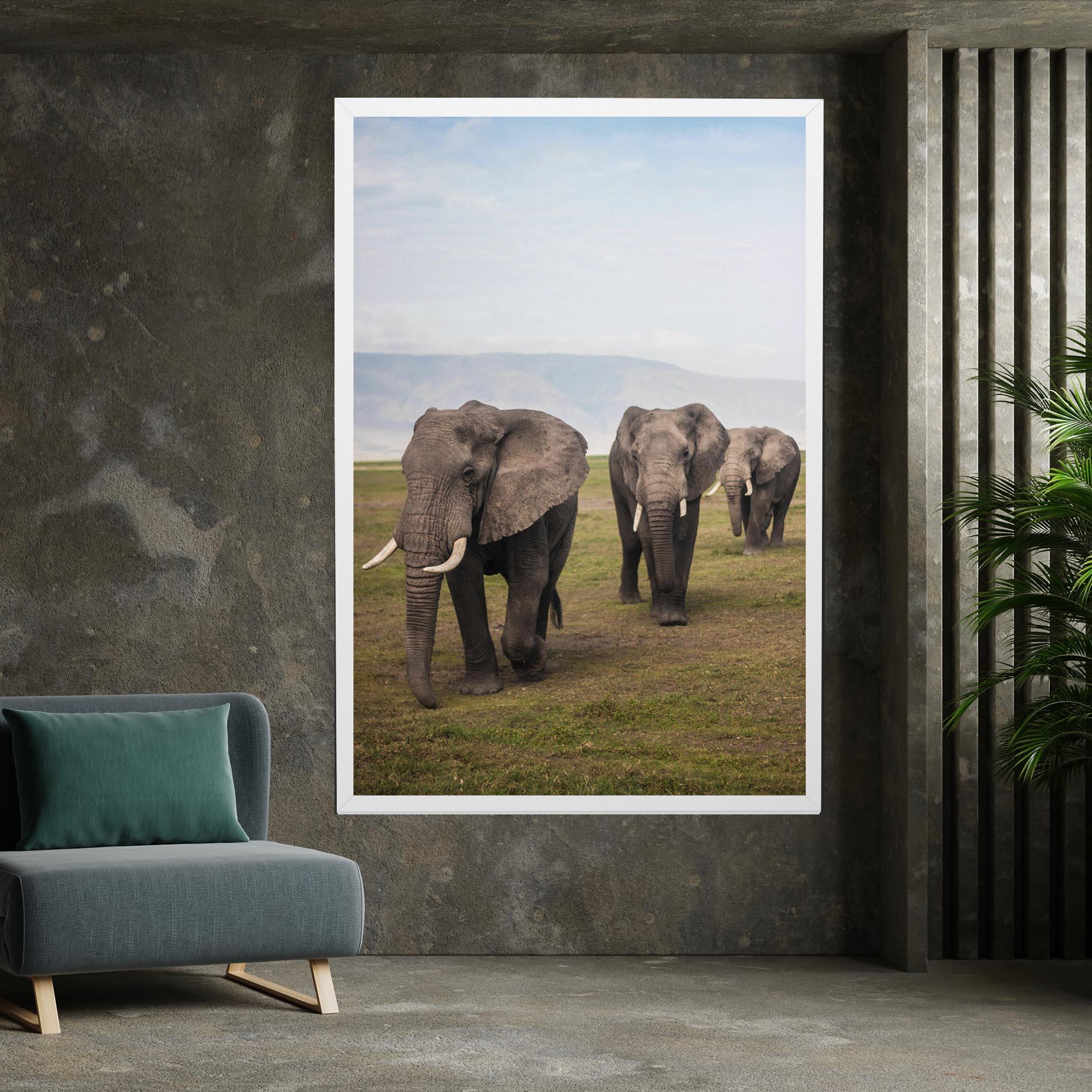 Картина на платно Elephant Landscape mockup 7