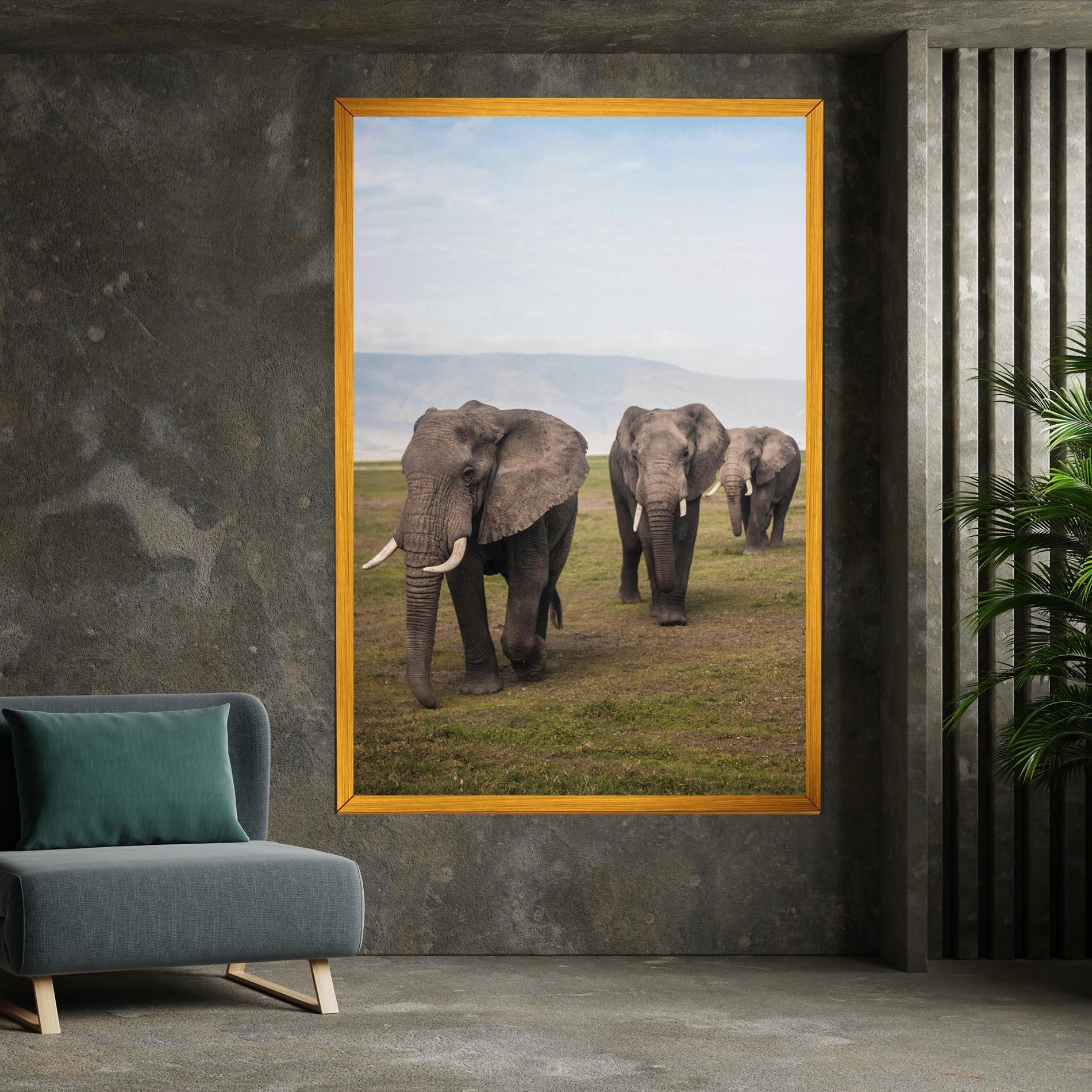 Картина на платно Elephant Landscape mockup 7